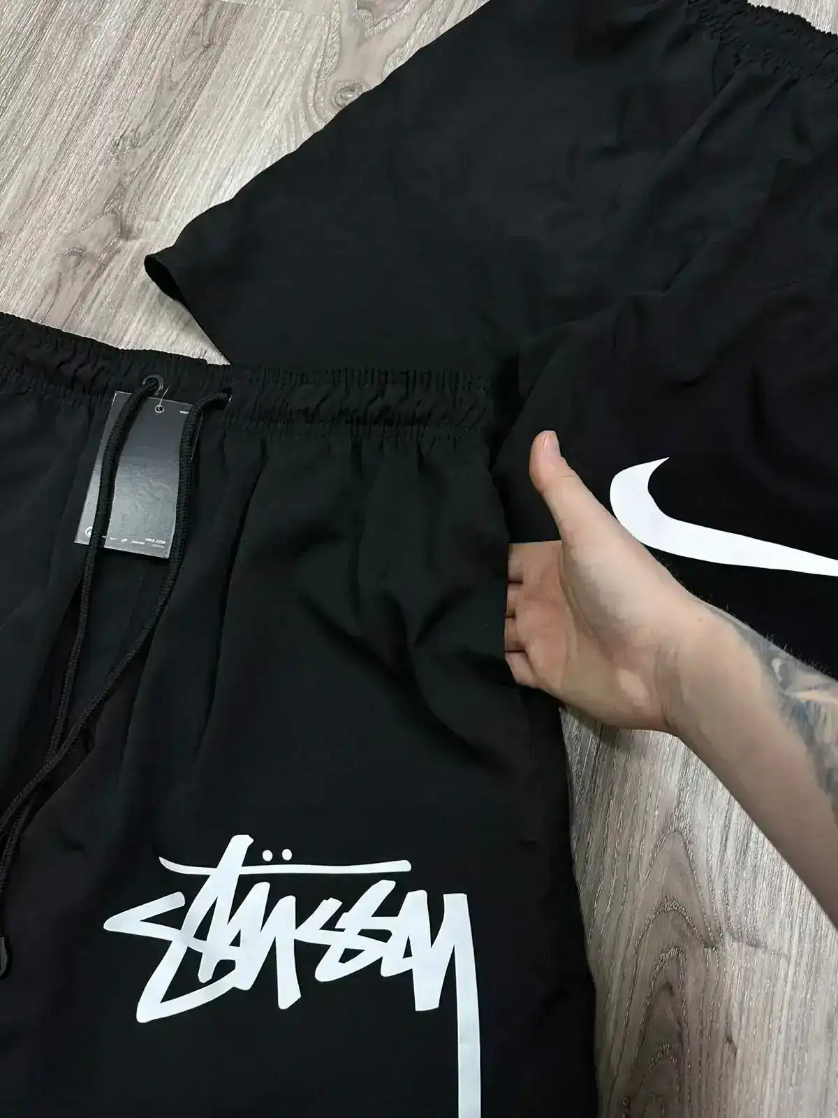 SHORTS TACTEL NK X STUSSY - PRETO