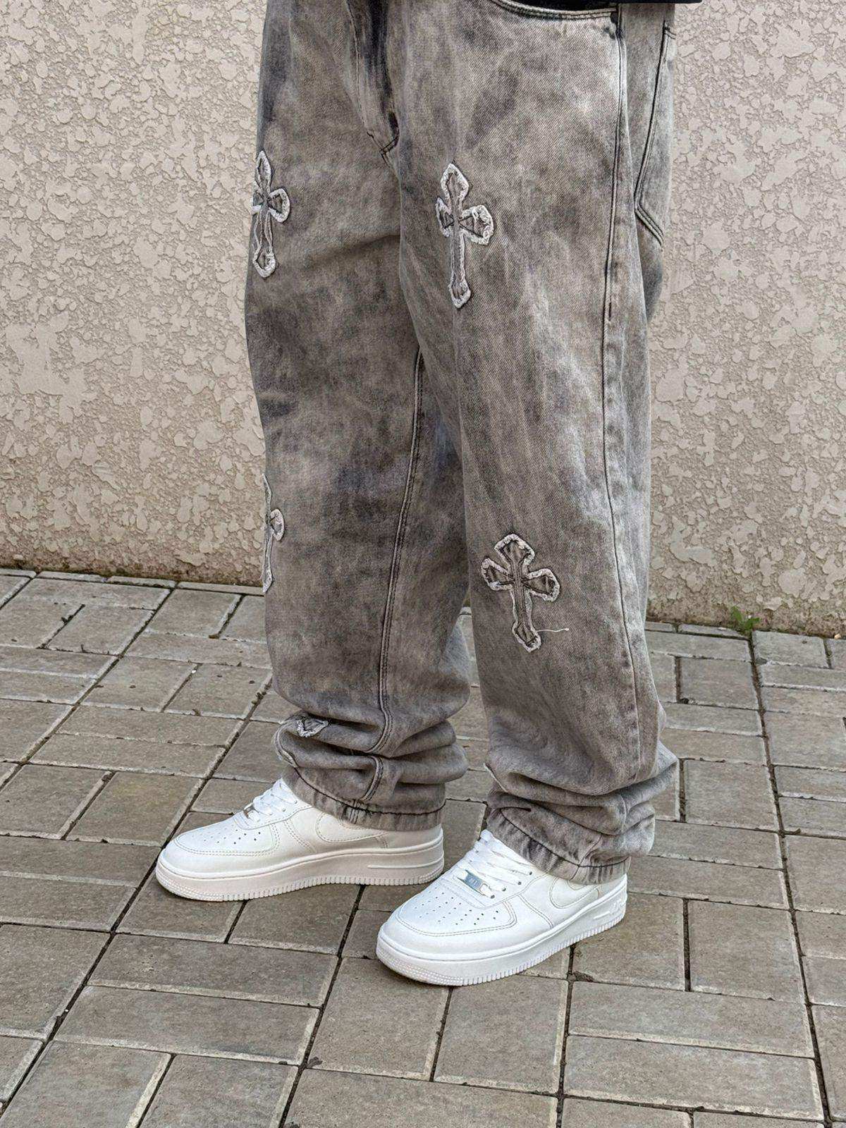 CALÇA JEANS RETA ESTONADA CRUZ JAY JONES - 8207