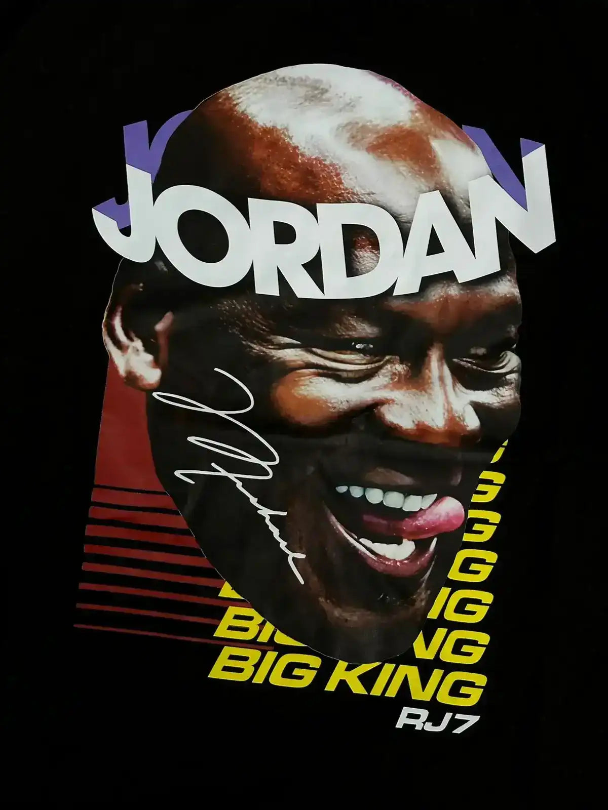 CAMISETA OVERSIZED RJ7 JORDAN KING - PRETA