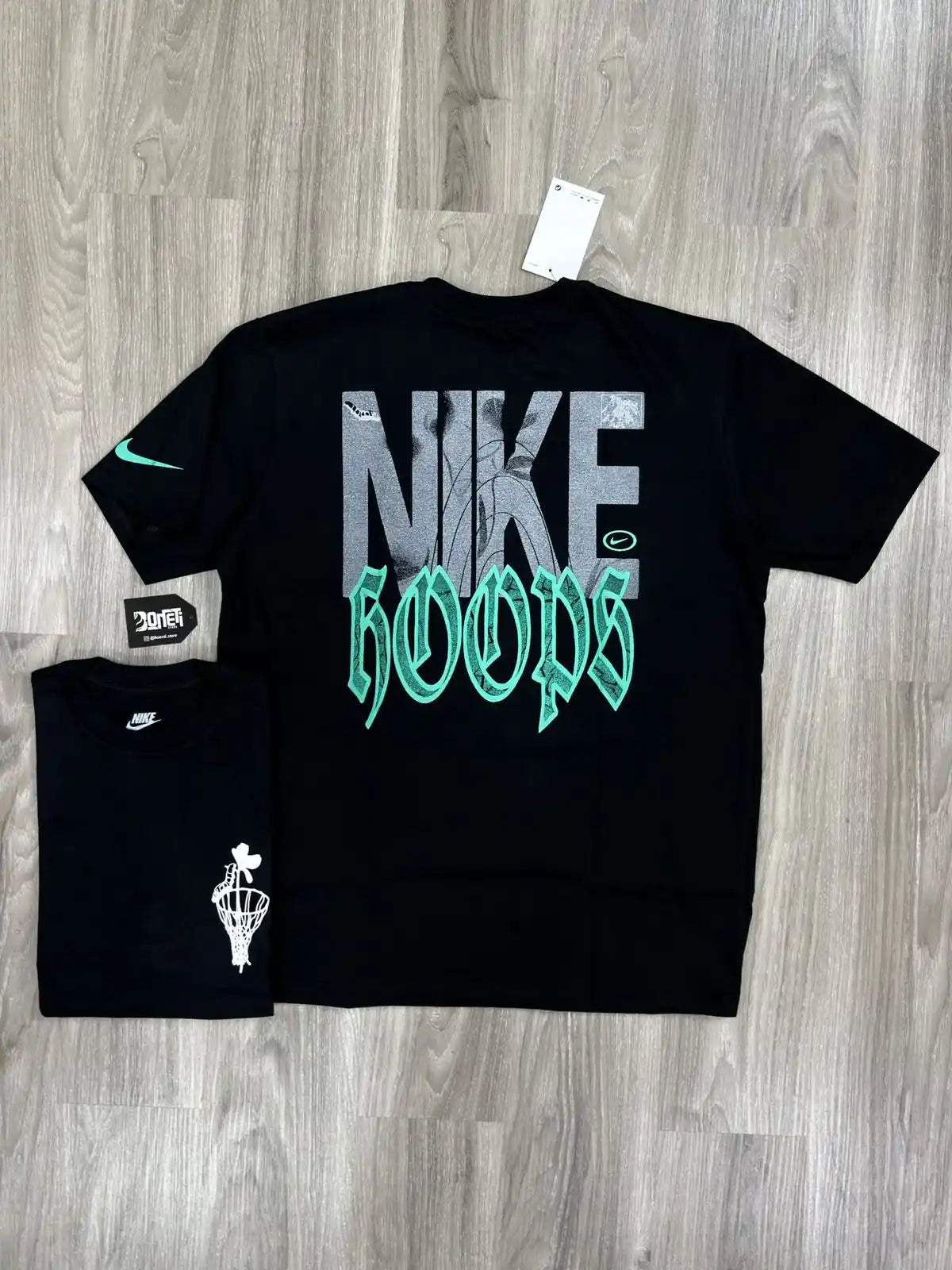 CAMISETA NK HOOPS - PRETA
