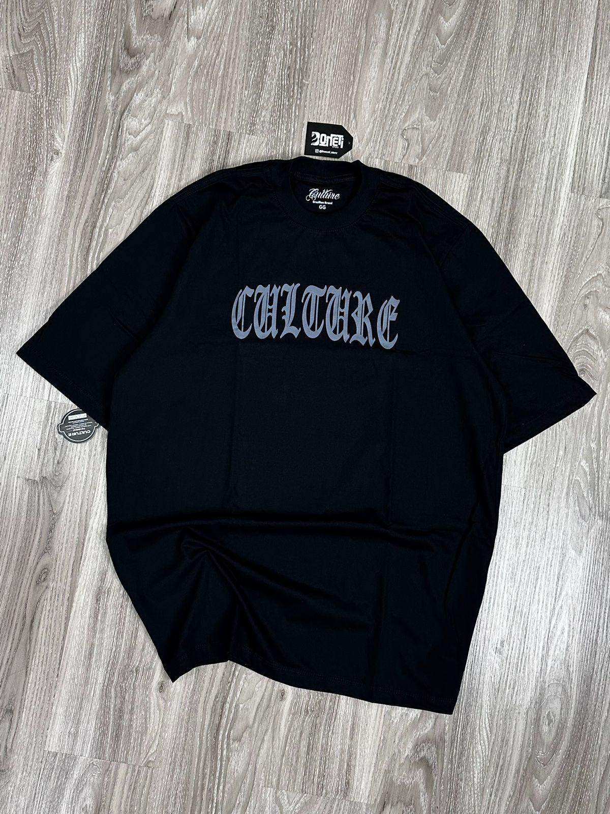 CAMISETA OVERSIZED CULTURE DOBERMAN - PRETA