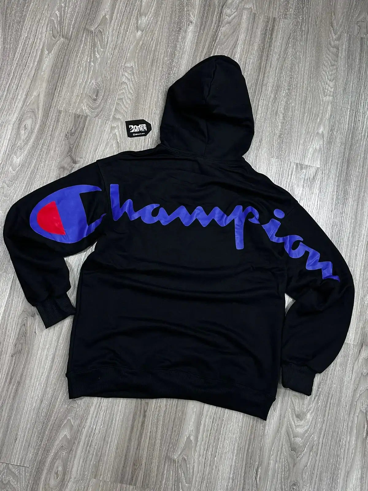 MOLETOM CANGURU CHAMPION BIG LOGO - PRETO