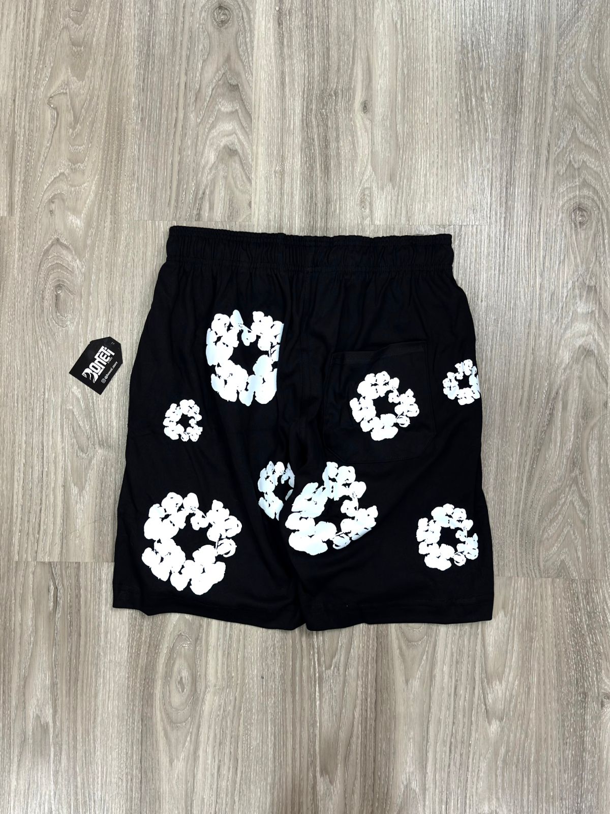 SHORTS MOLETOM DENIM TEARS - PRETO