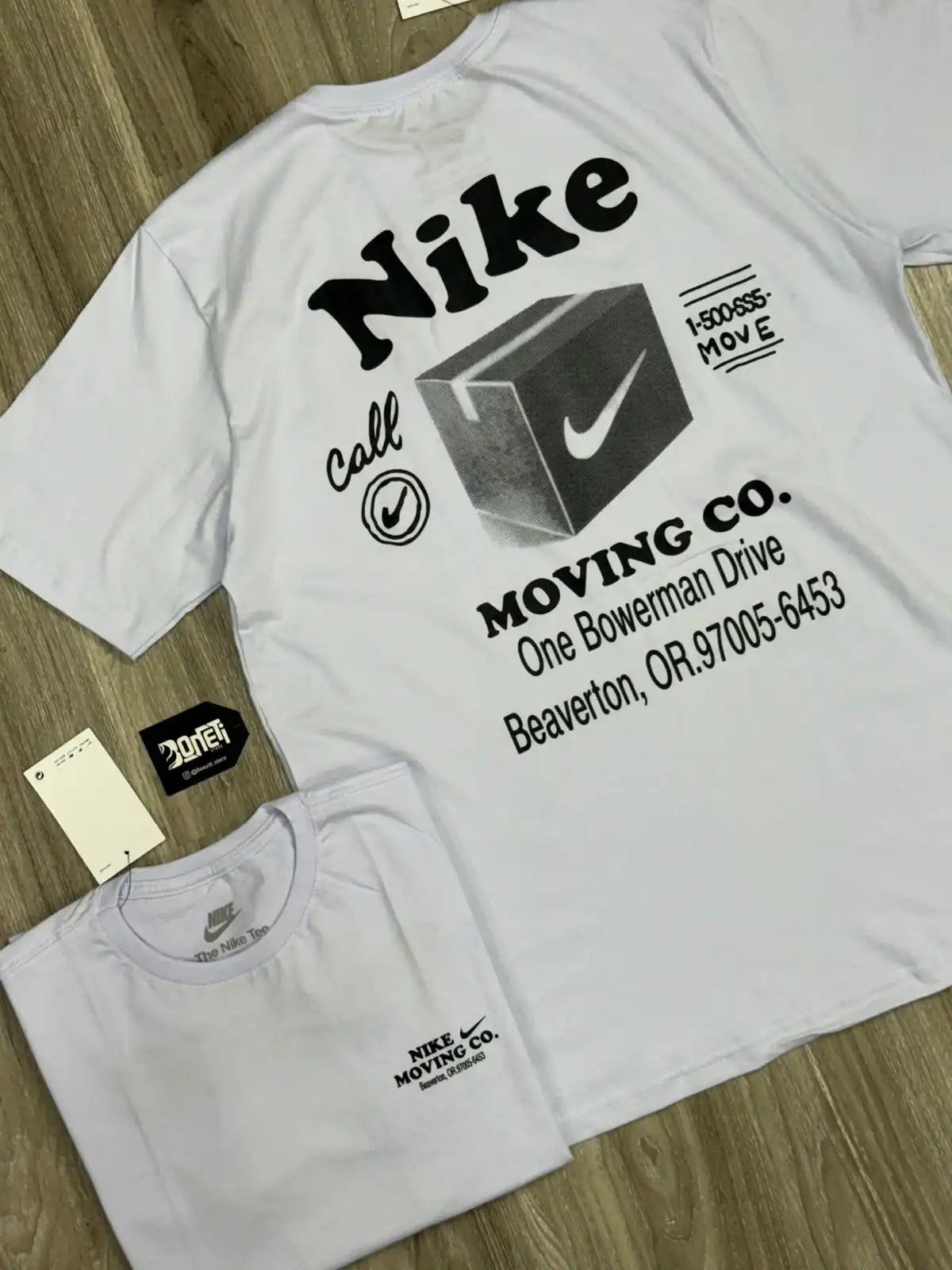 CAMISETA NK MOVING CO - BRANCA