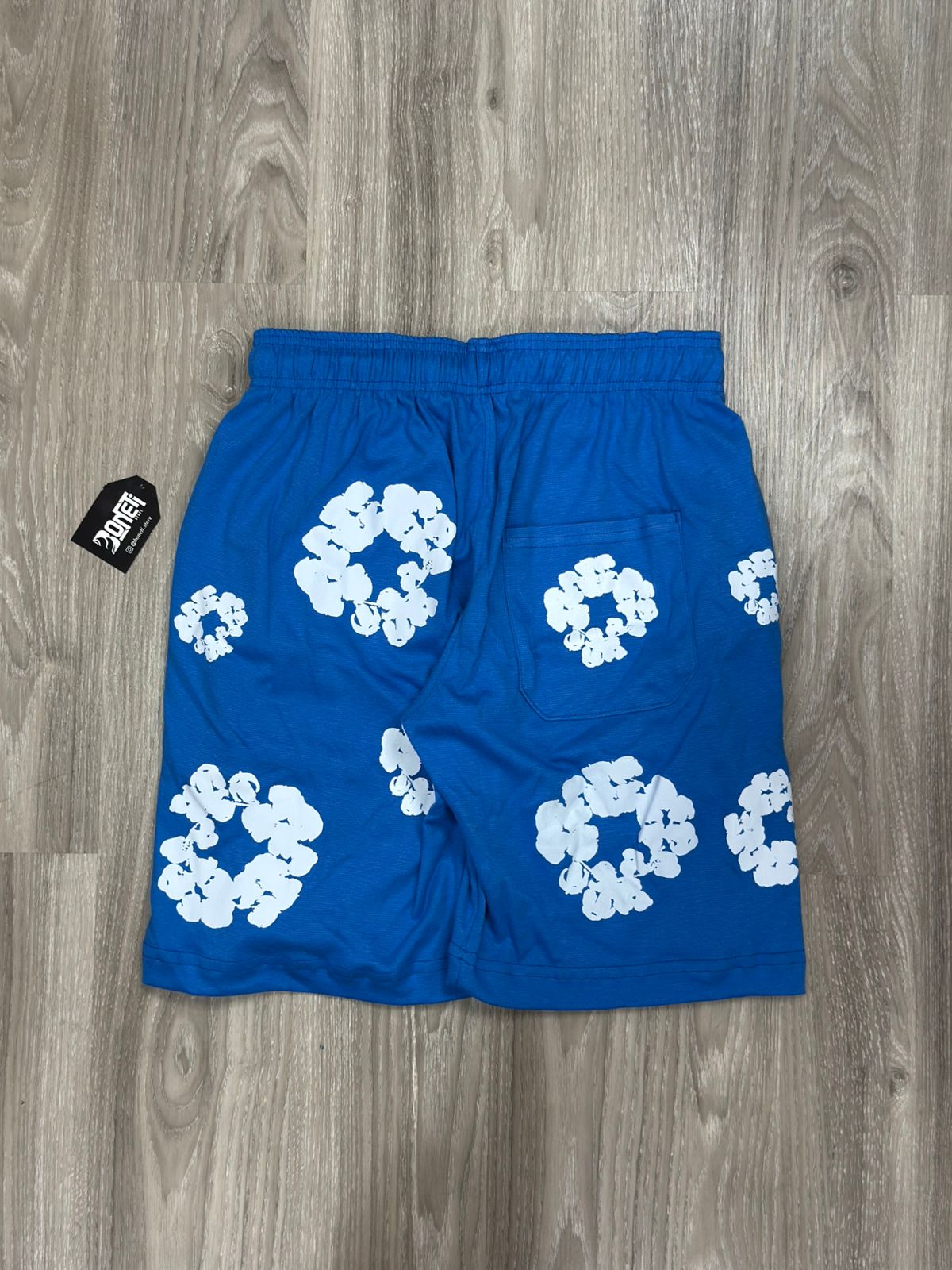 SHORTS MOLETOM DENIM TEARS - AZUL