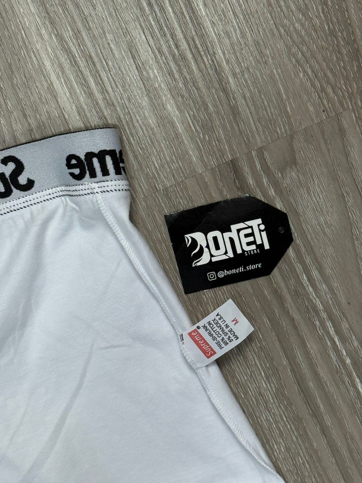 CUECA BOXER SUP - BRANCO E PRETO