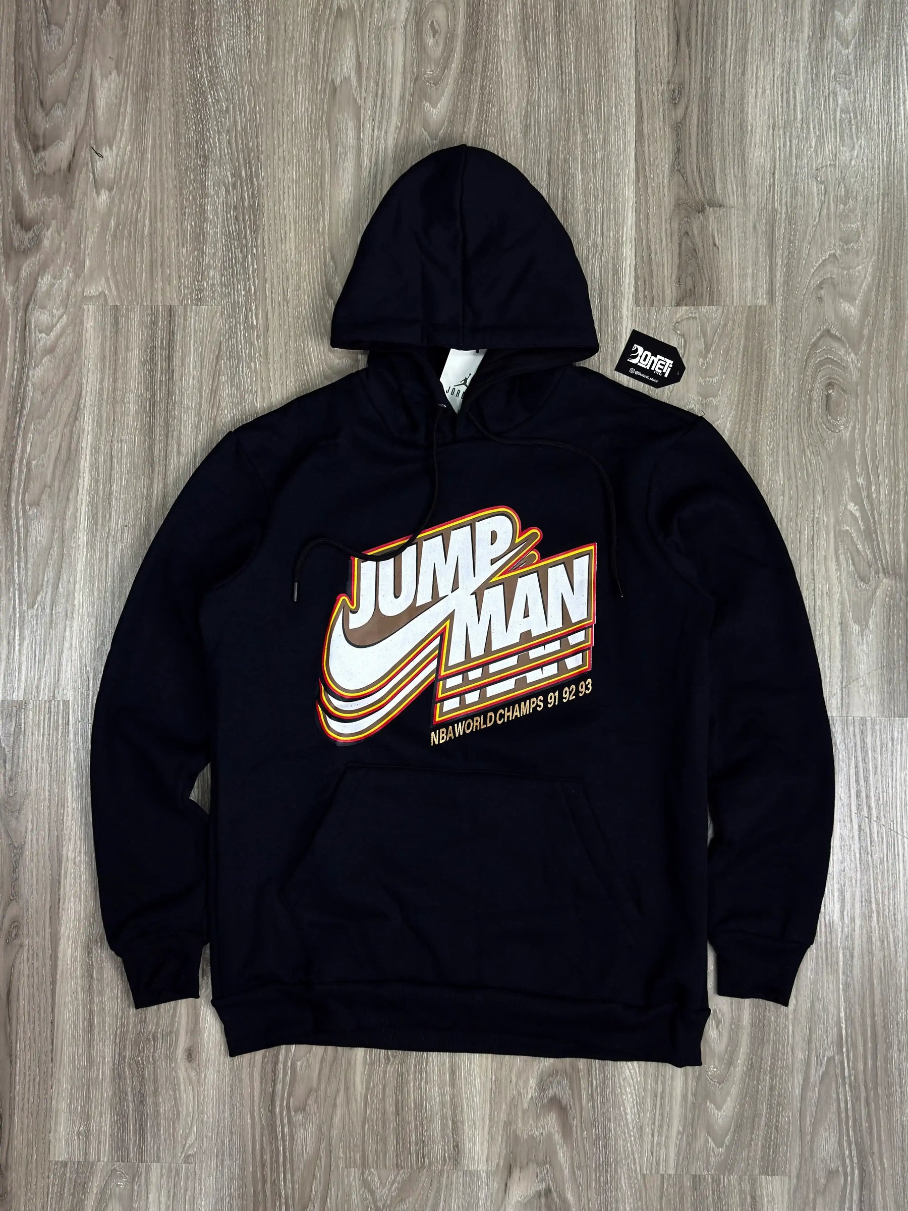 MOLETOM CANGURU NK JUMPMAN - PRETO