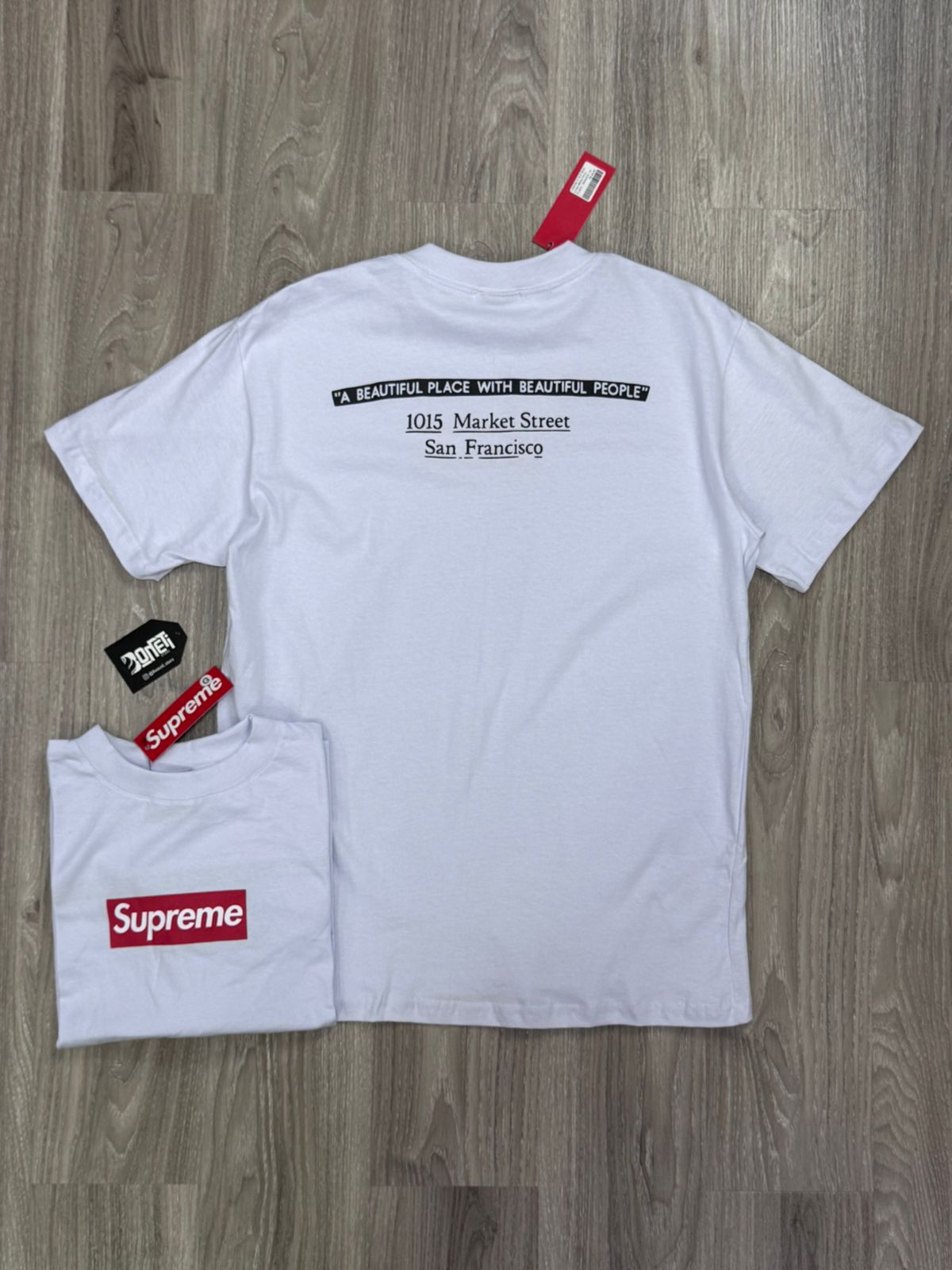 CAMISETA SUP BOX LOGO BEAUTIFUL PLACE - BRANCA