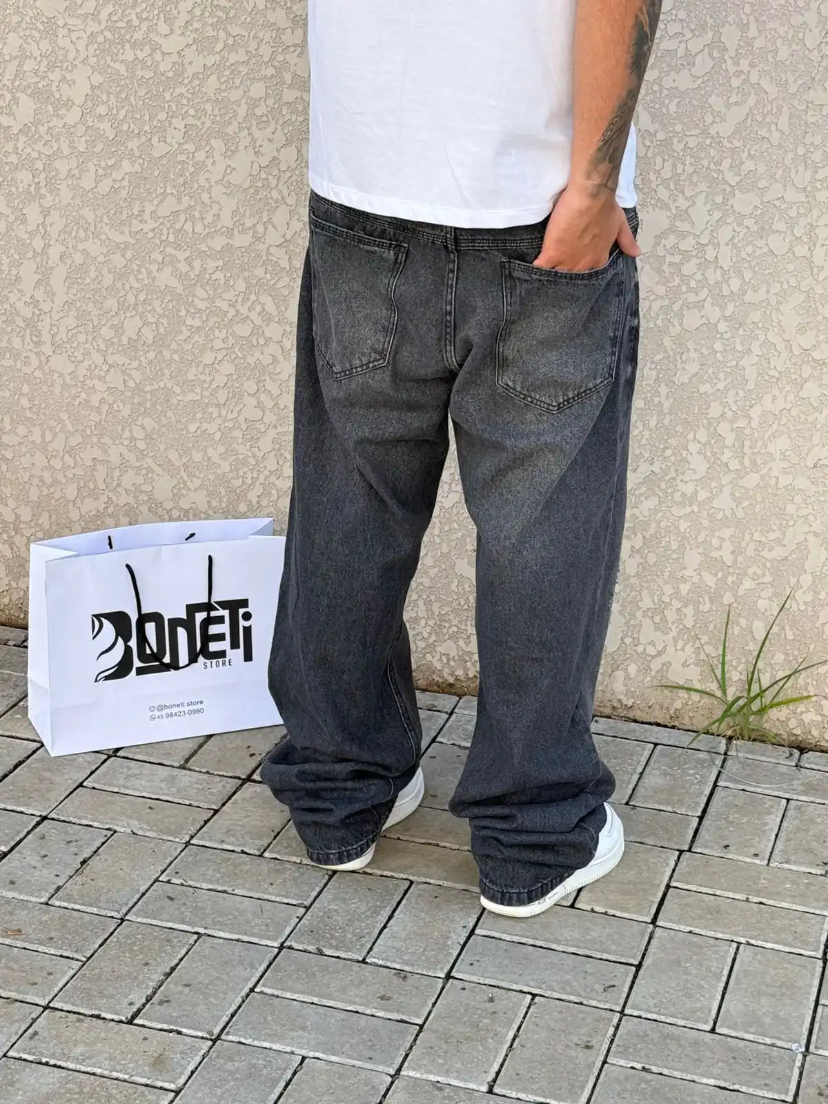 CALÇA JEANS RETA ESCURA PRESENCE - 7584