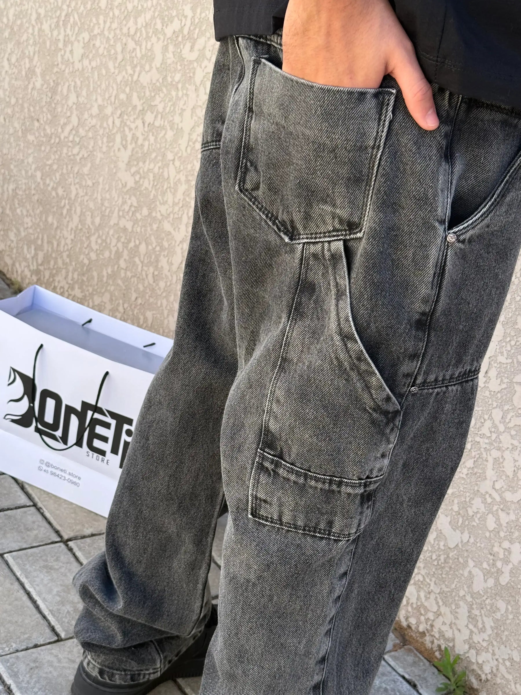 CALÇA JEANS RETA CARPINTEIRO ESTONADA - DENIM&CO