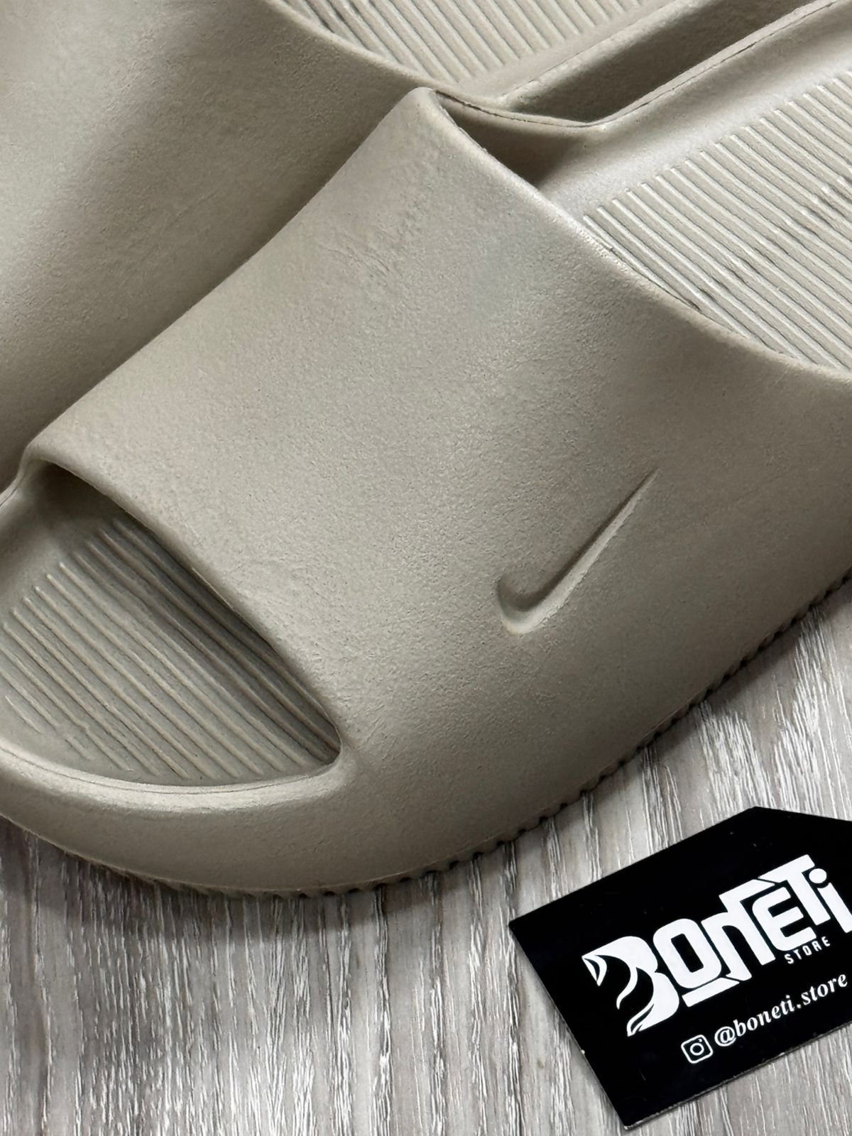 CHINELO SLIDE NK CALM - BEGE