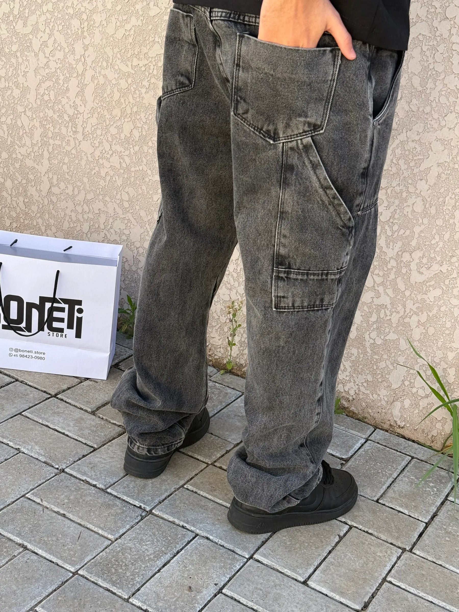 CALÇA JEANS RETA CARPINTEIRO ESTONADA - DENIM&CO