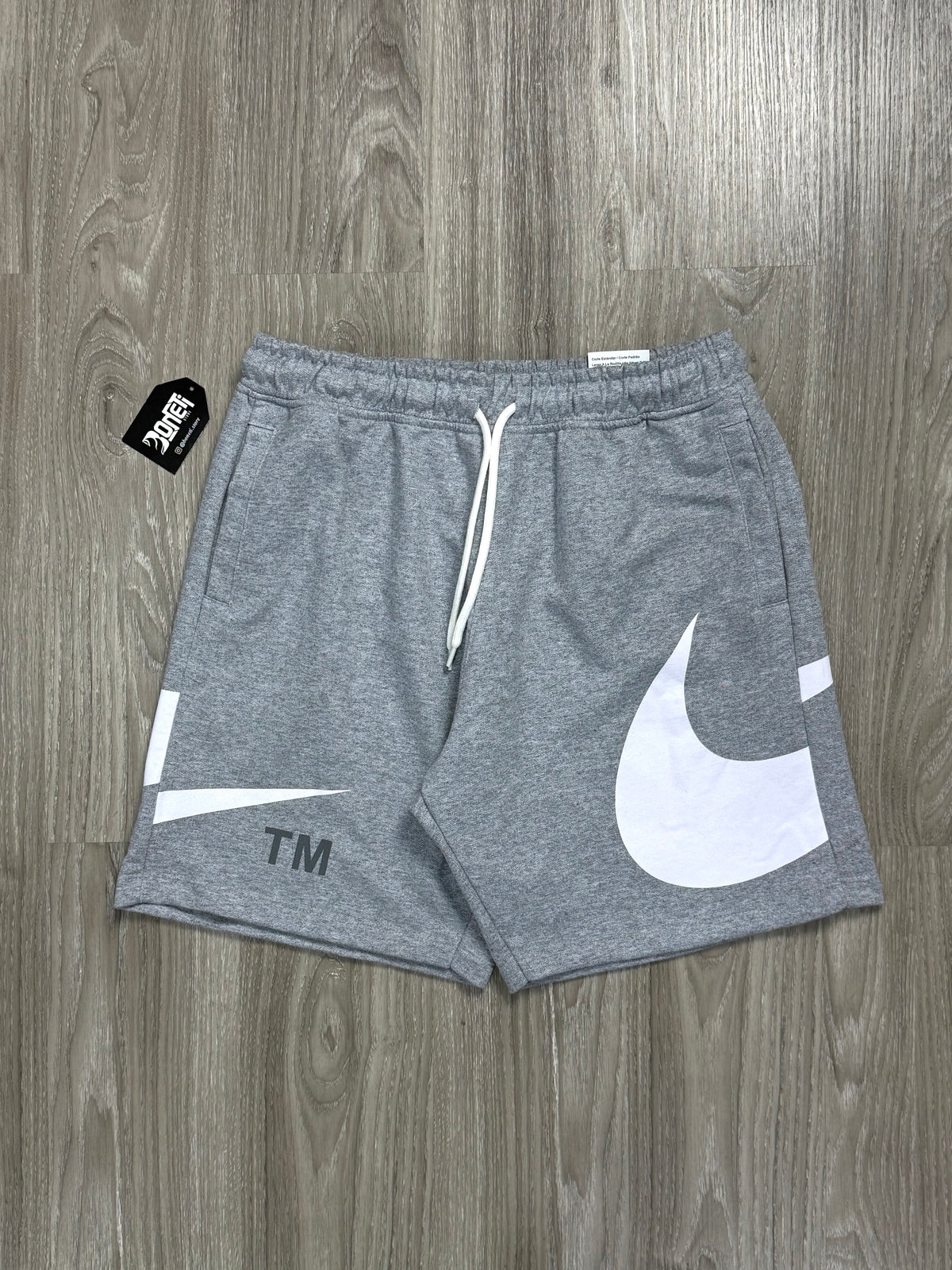 SHORTS MOLETOM NK BIG SWOOSH TM - CINZA