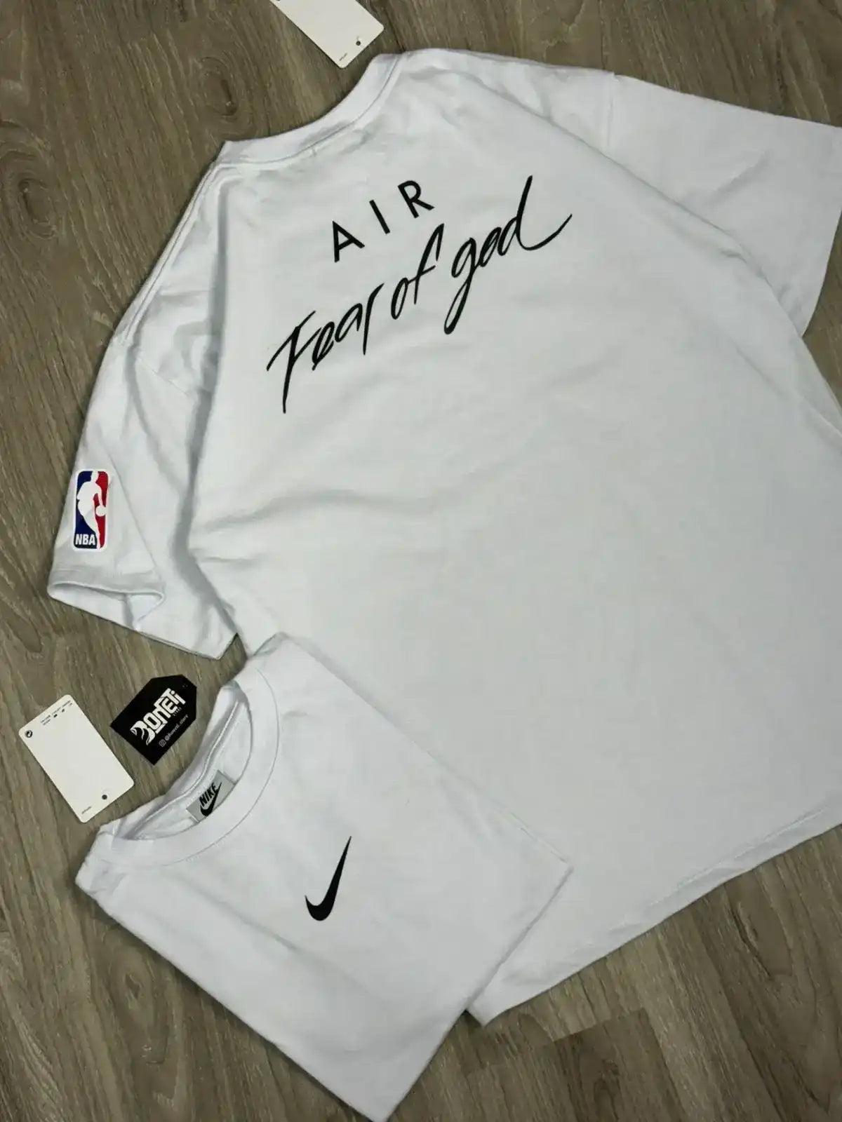 CAMISETA OVERSIZED NK FEAR OF GOD - BRANCA