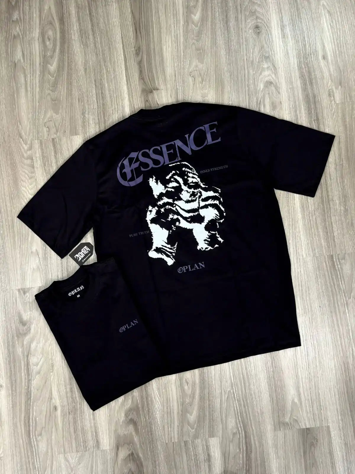 CAMISETA OVERSIZED OPLAN MASK - PRETA