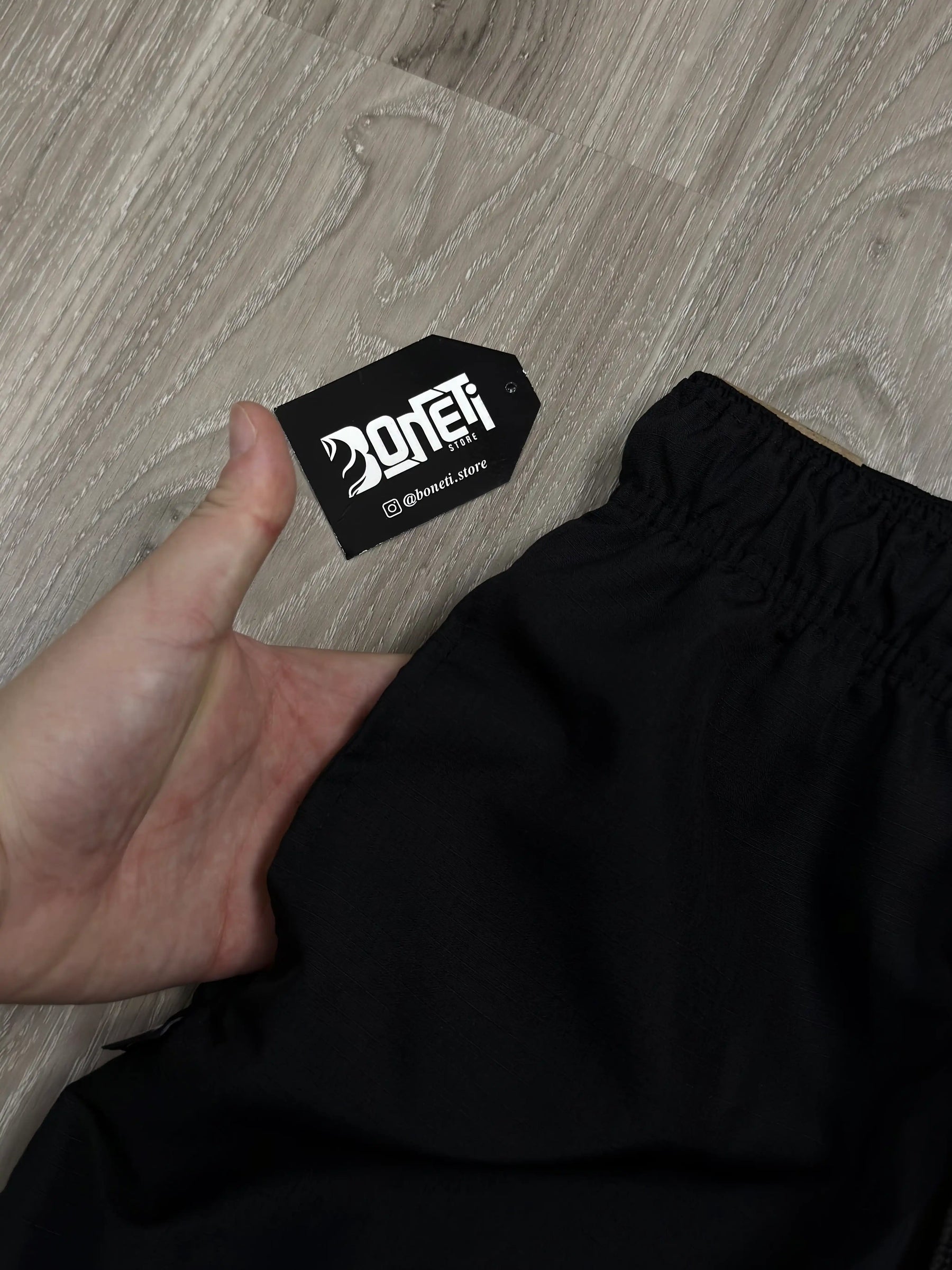 SHORTS TACTEL NK X STUSSY VAZADO - PRETO
