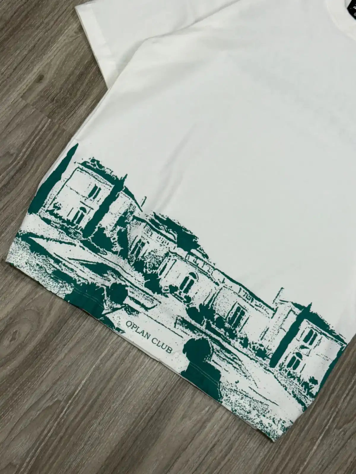 CAMISETA OVERSIZED OPLAN CLUB WORLDWIDE - OFFWHITE