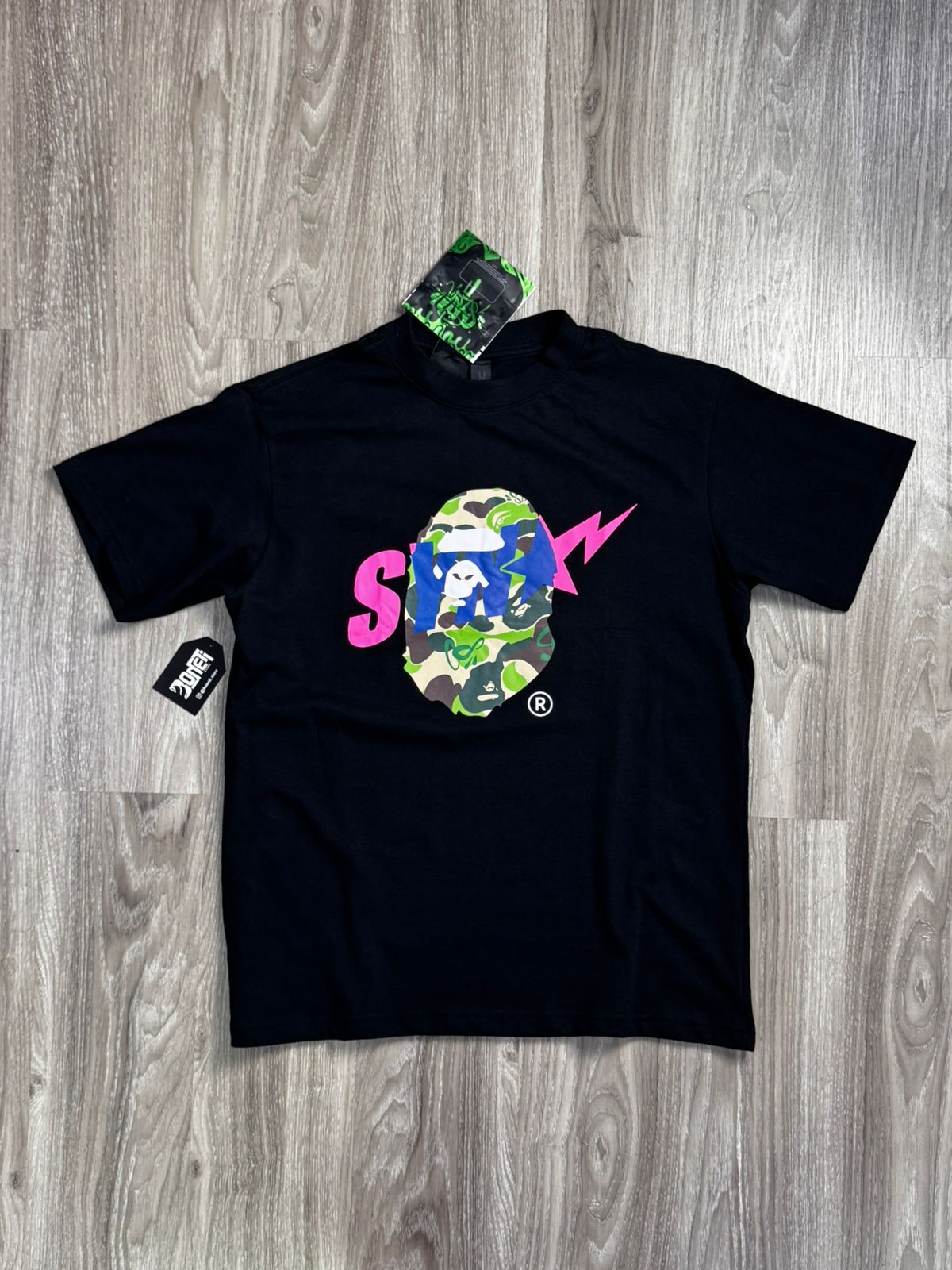 CAMISETA SYNA X BAPE - PRETA