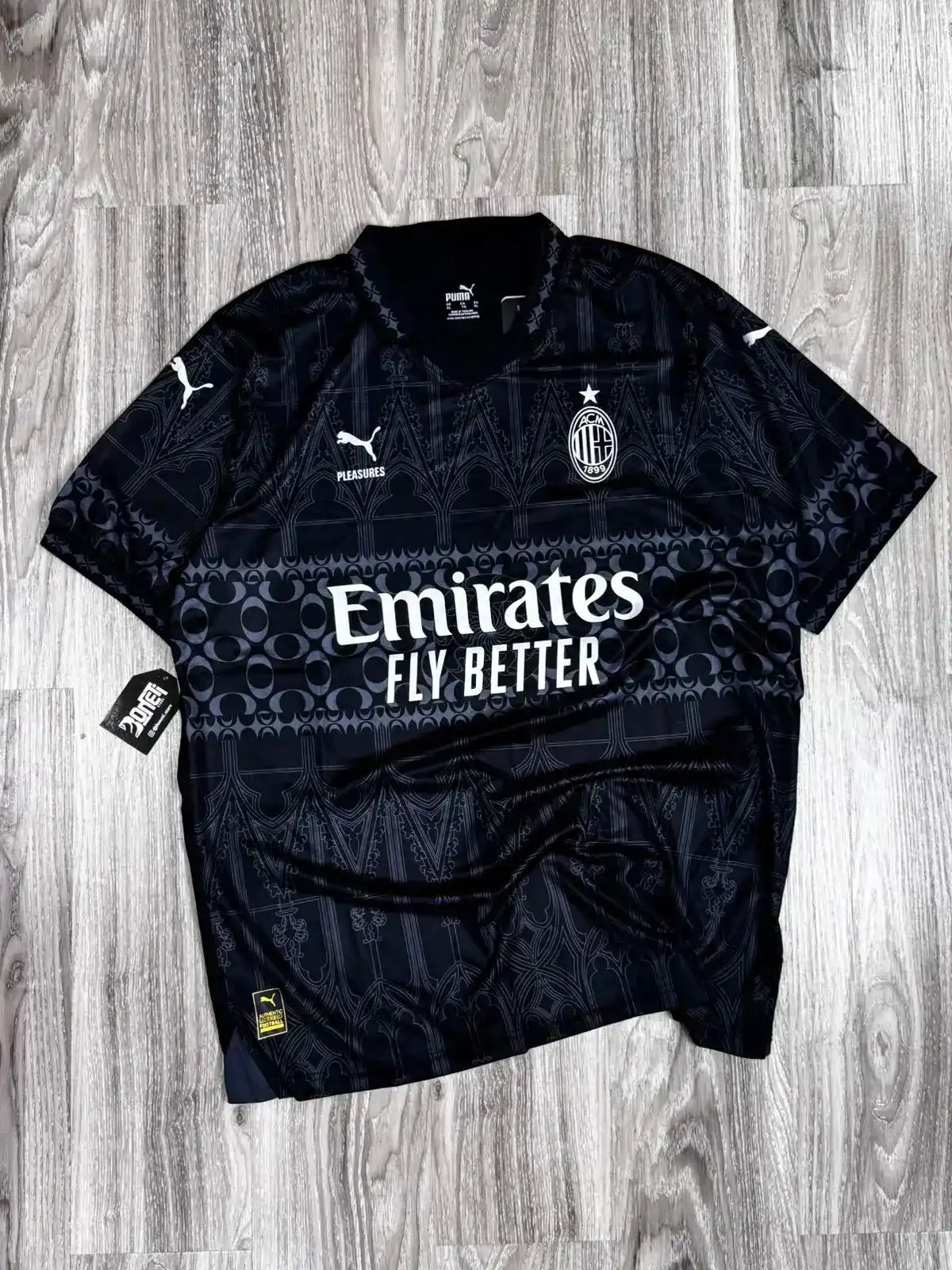 CAMISA MILAN PLEASURES 24/25 - PRETA