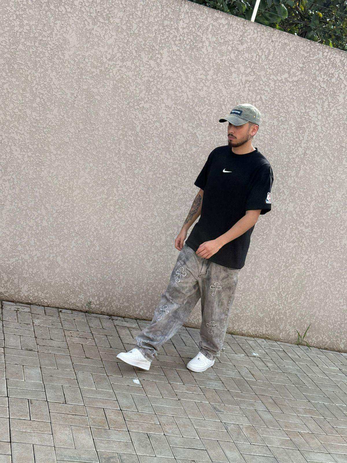 CALÇA JEANS RETA ESTONADA CRUZ JAY JONES - 8207