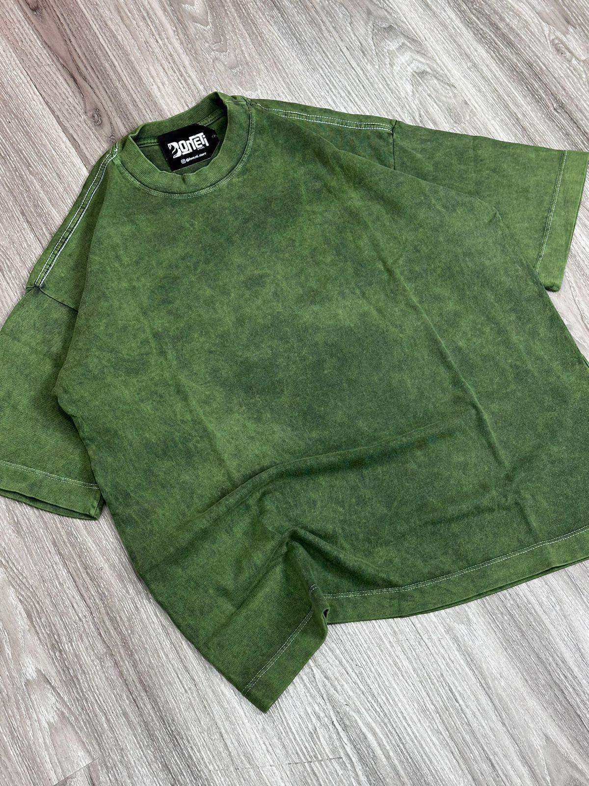 CAMISETA OVERSIZED LISA ESTONADA - VERDE