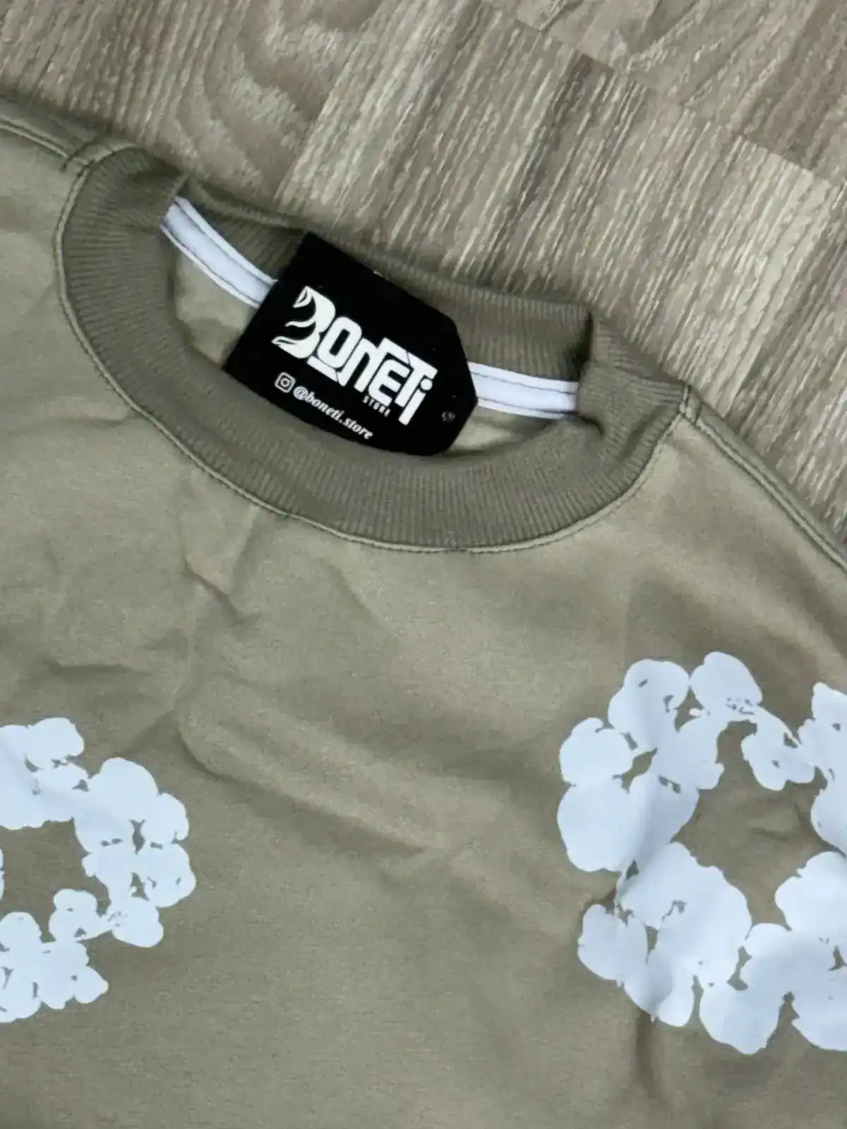 MOLETOM CARECA DENIM TEARS - CAQUI