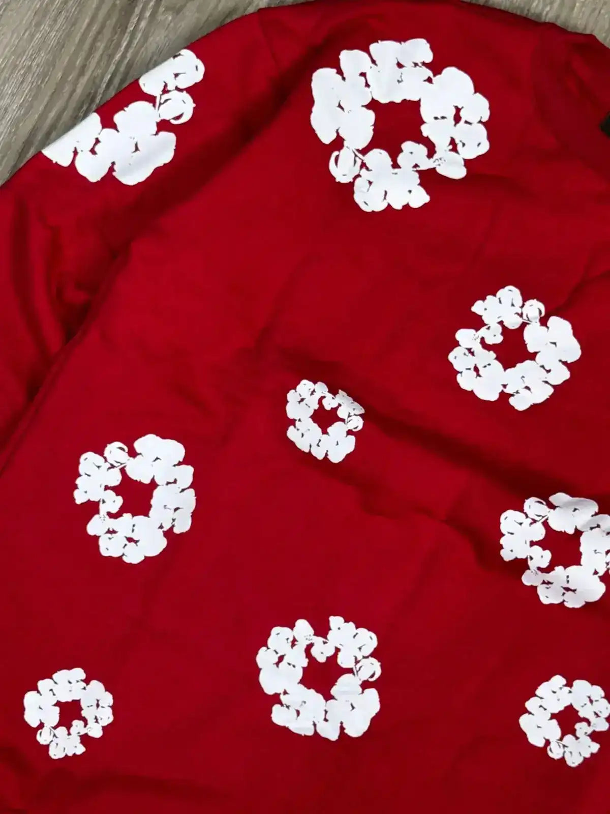 MOLETOM CARECA DENIM TEARS - VERMELHO