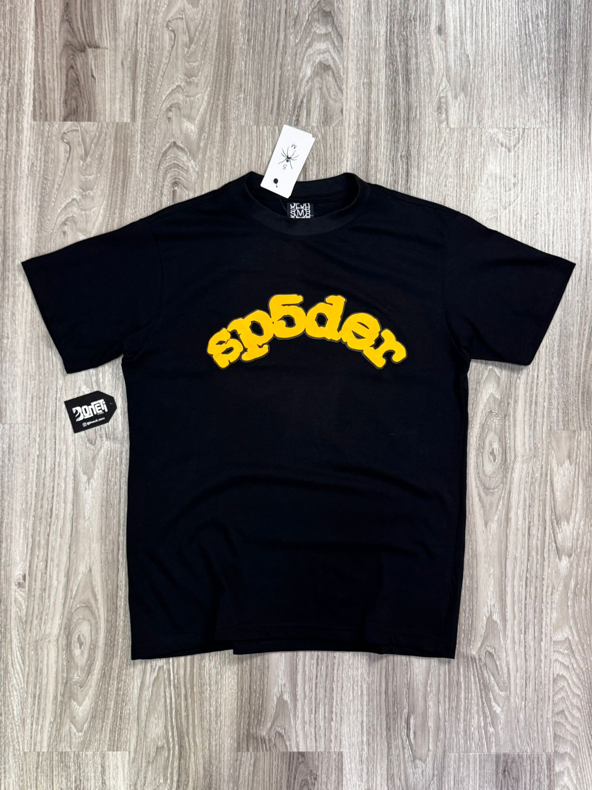 CAMISETA SP5DER LOGO - BLACK YELLOW