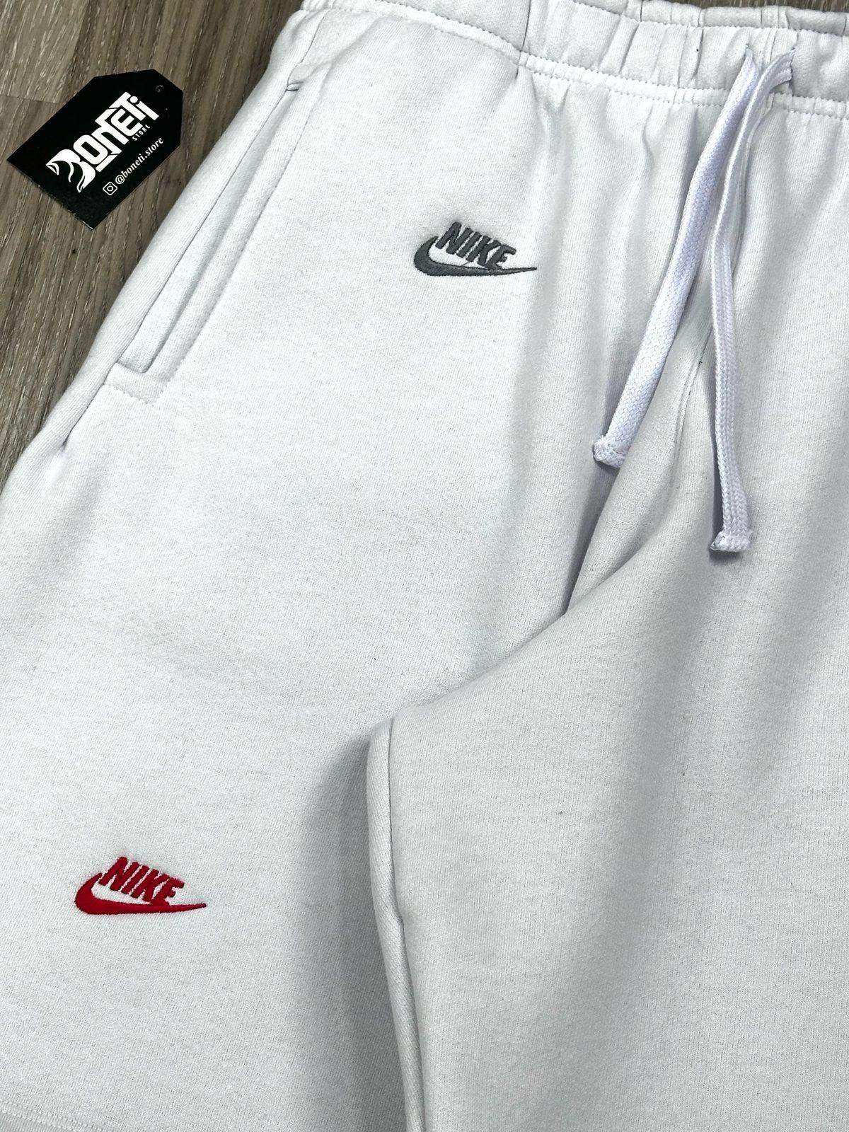 SHORTS MOLETOM NK MULTI SWOOSH - GELO