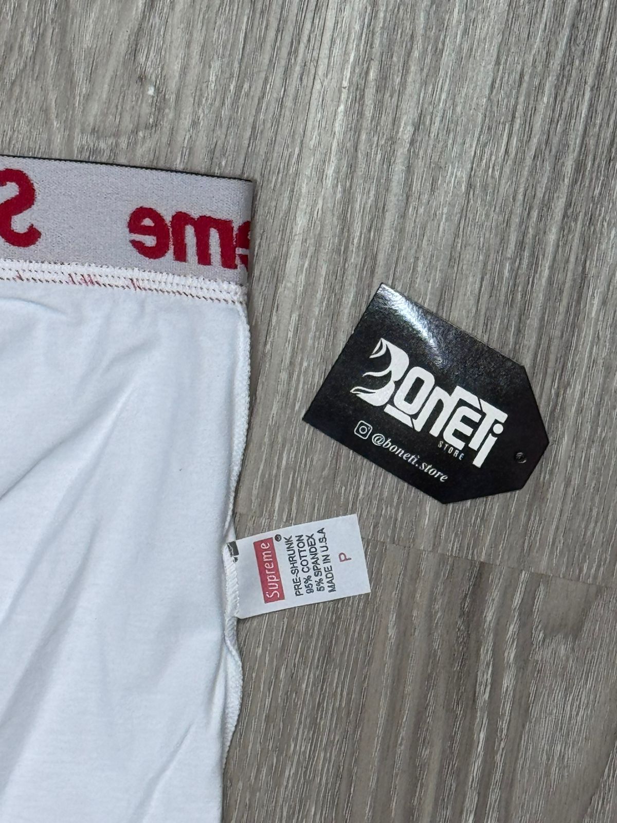 CUECA BOXER SUP - BRANCO E VERMELHO