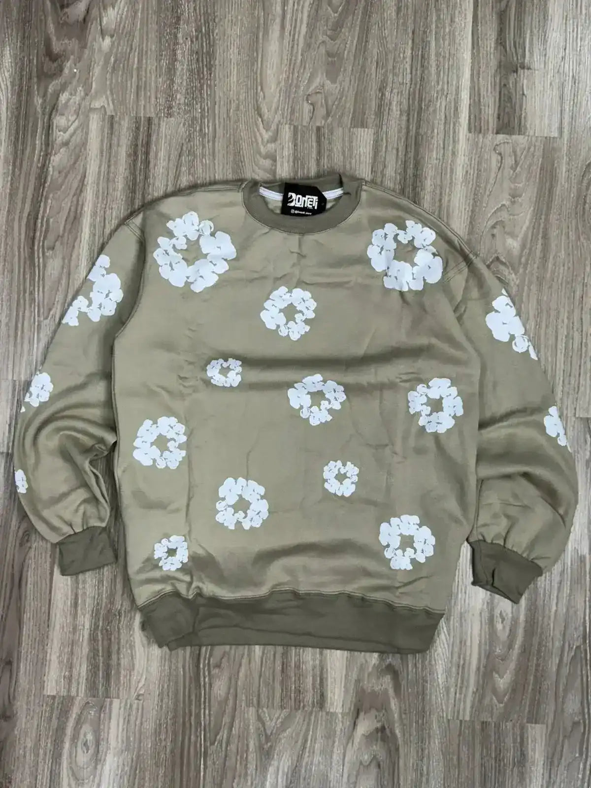 MOLETOM CARECA DENIM TEARS - CAQUI