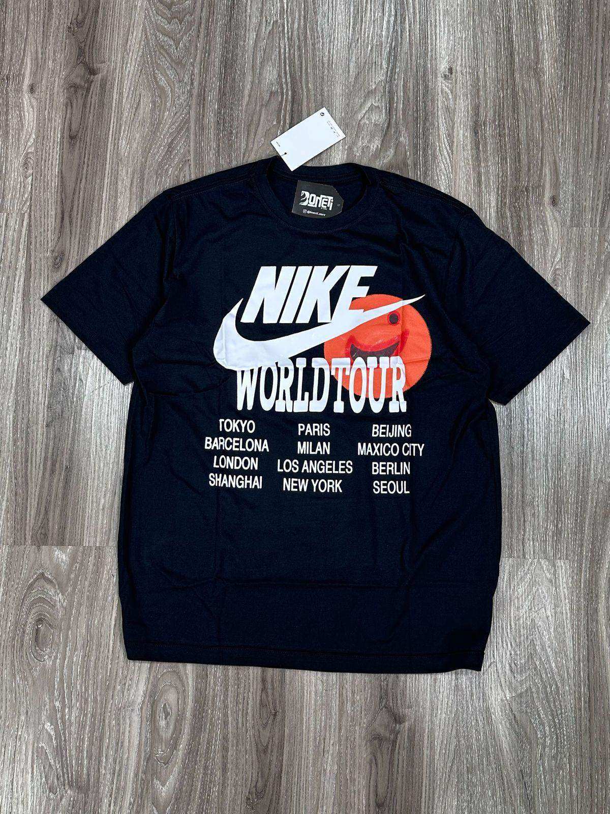 CAMISETA NK WORLD TOUR - PRETA