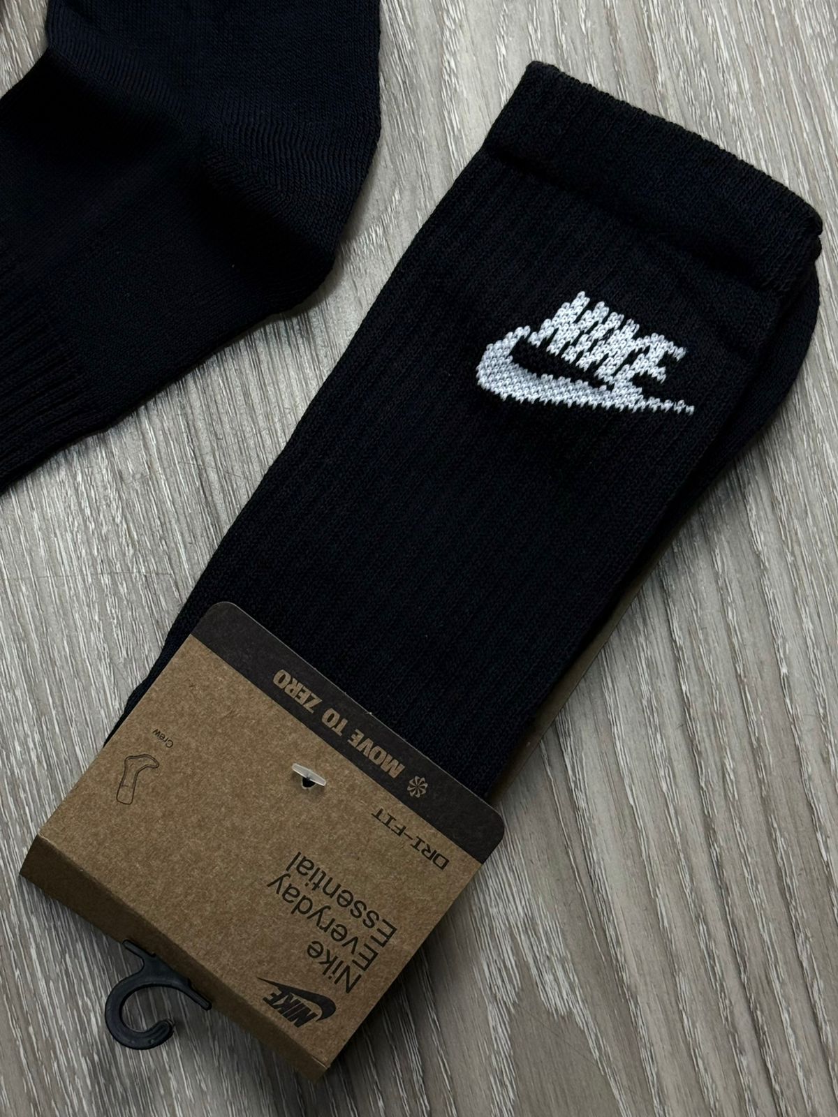 MEIA NK CANO ALTO LOGO - PRETA