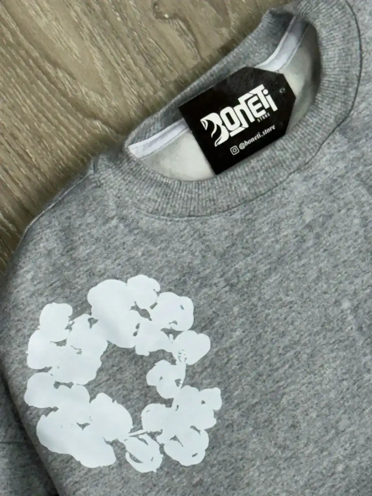 MOLETOM CARECA DENIM TEARS - CINZA