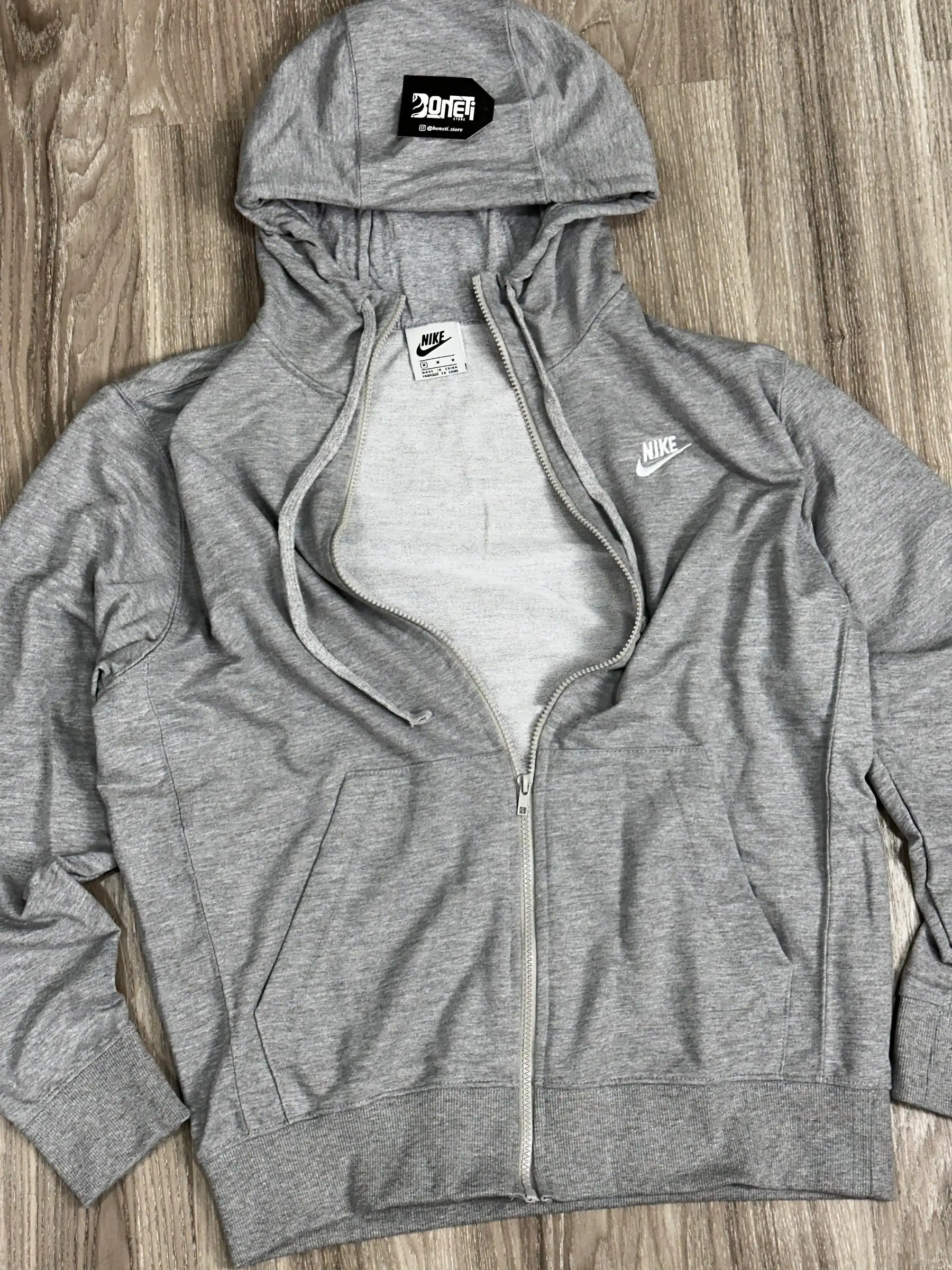 MOLETOM C/ ZÍPER NK CLUB - CINZA