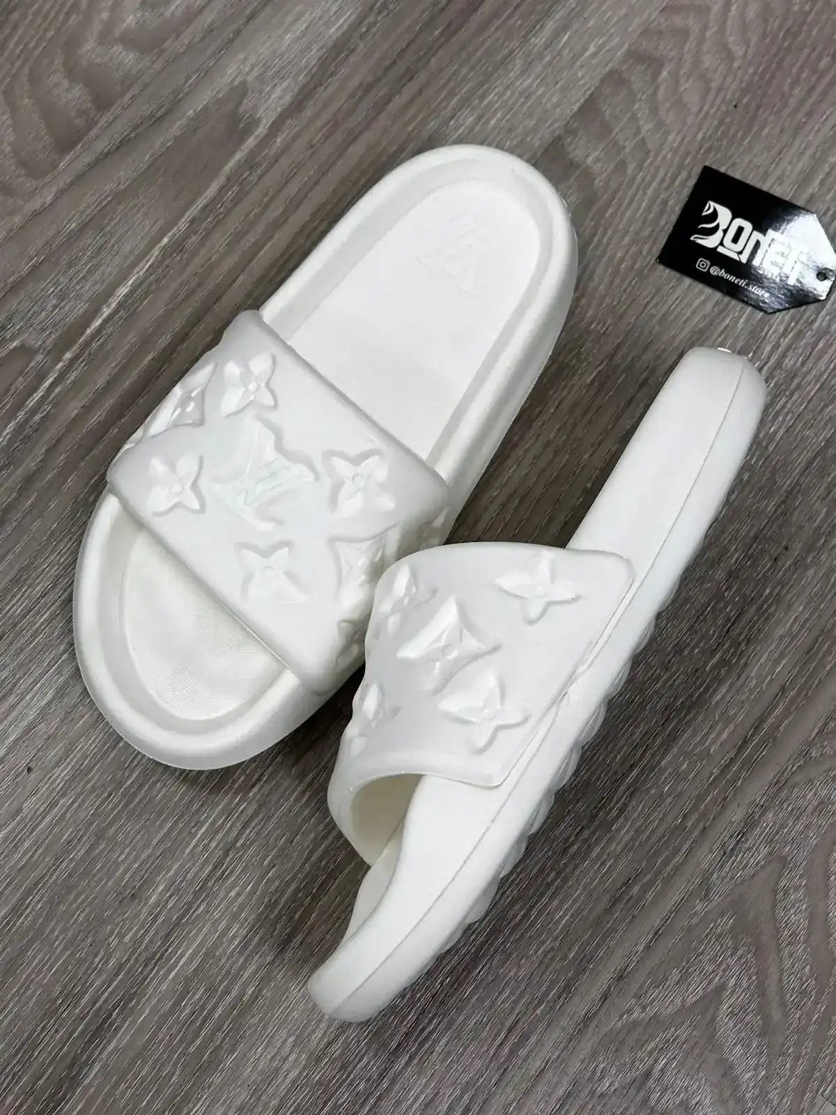 CHINELO SLIDE LV - BRANCO