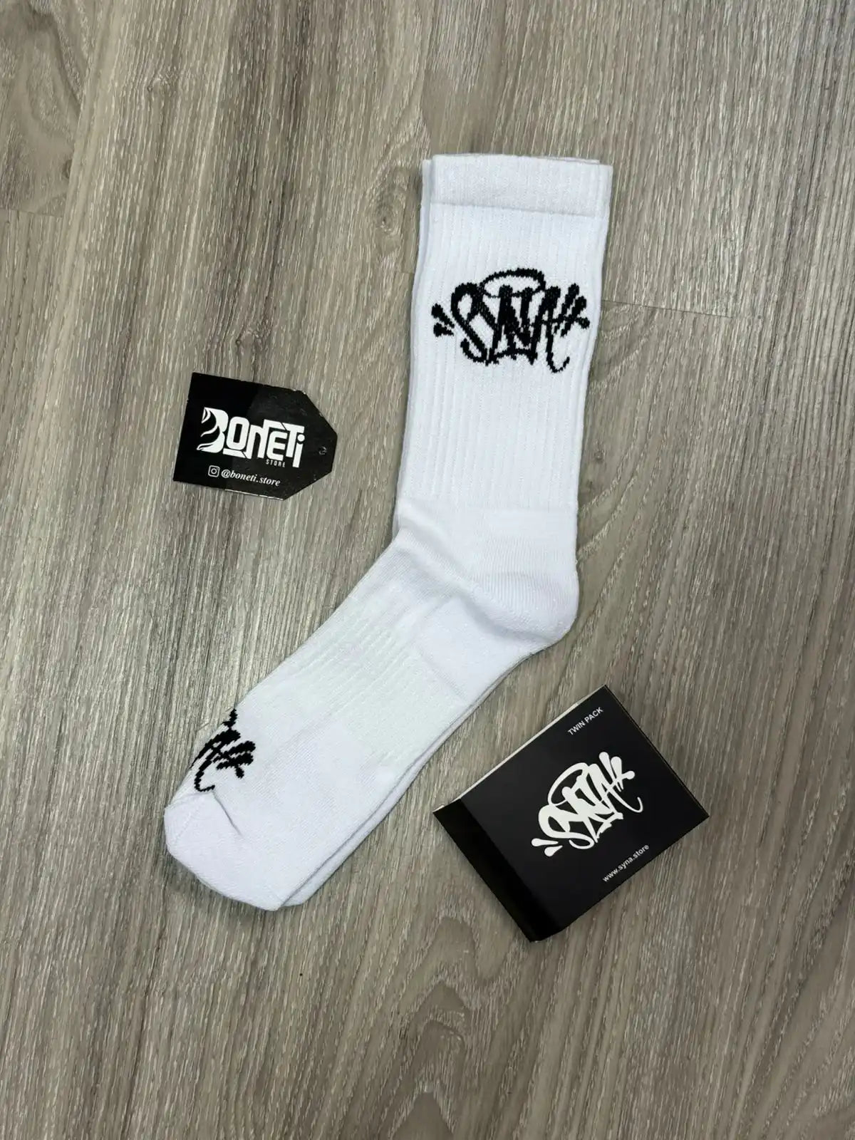 MEIA CANO ALTO SYNA WORLD - BRANCA