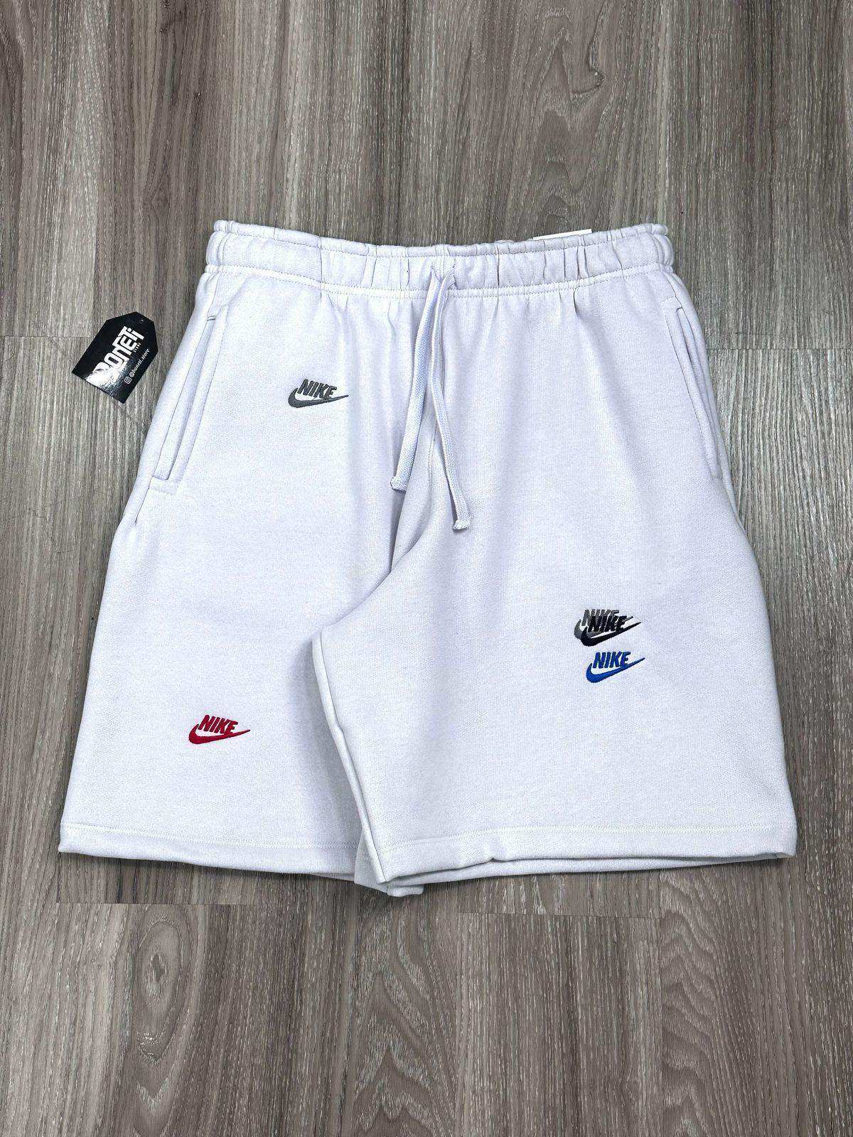 SHORTS MOLETOM NK MULTI SWOOSH - GELO