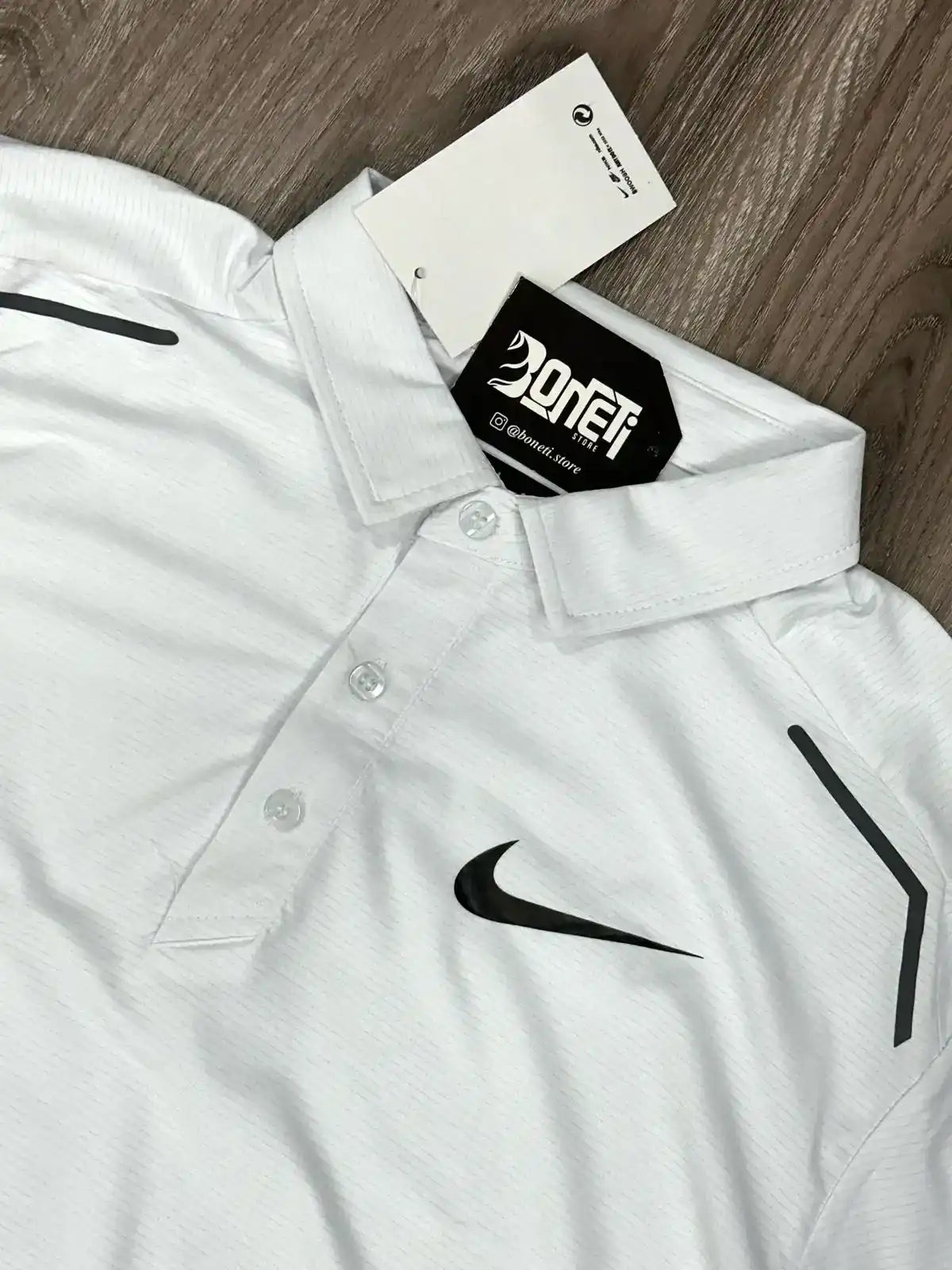 CAMISA POLO DRI-FIT NK MINI SWOOSH - BRANCA