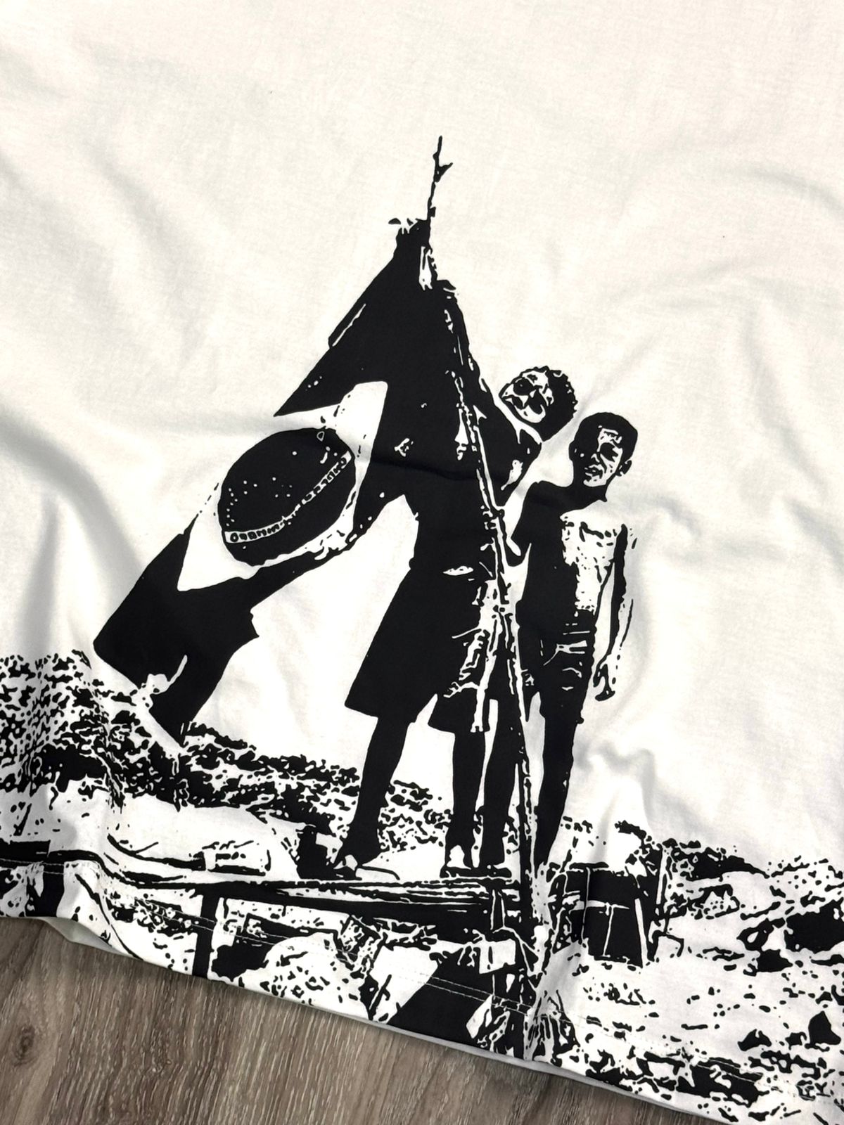 CAMISETA OVERSIZED OPLAN ESPERANÇA - OFFWHITE