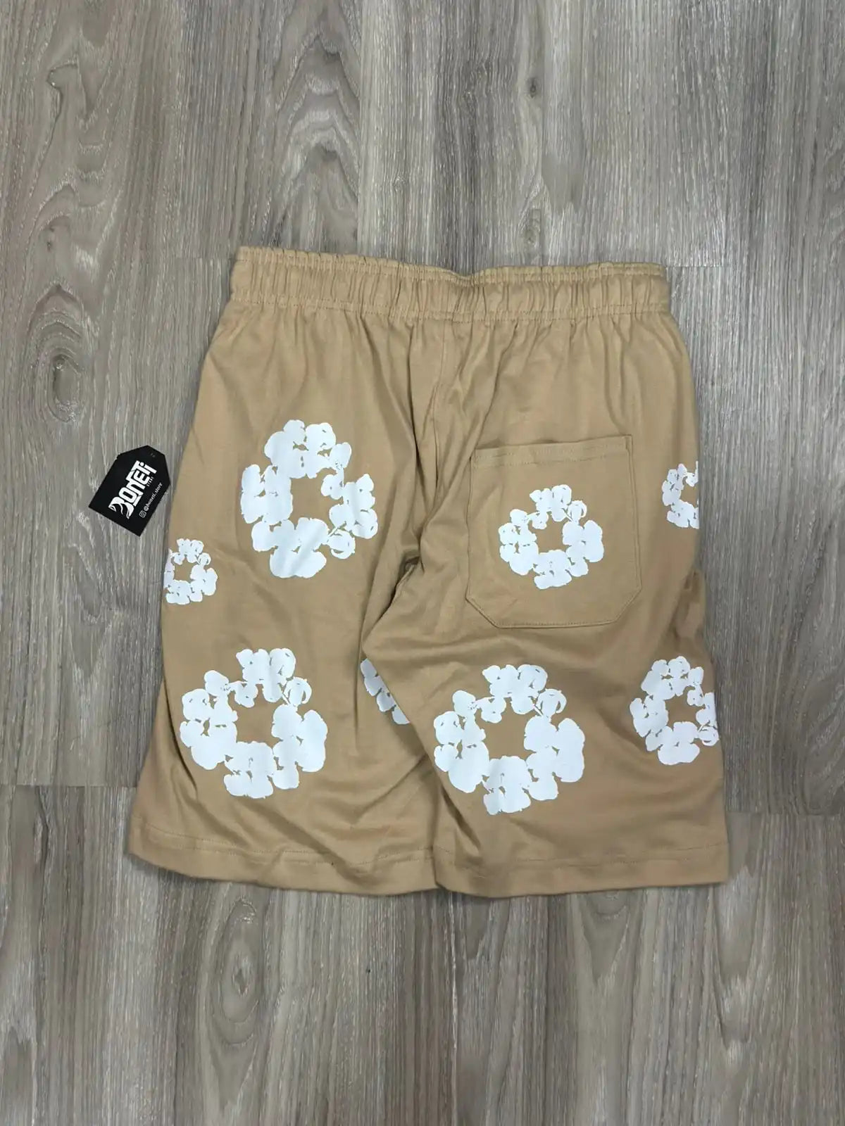 SHORTS MOLETOM DENIM TEARS - CAQUI