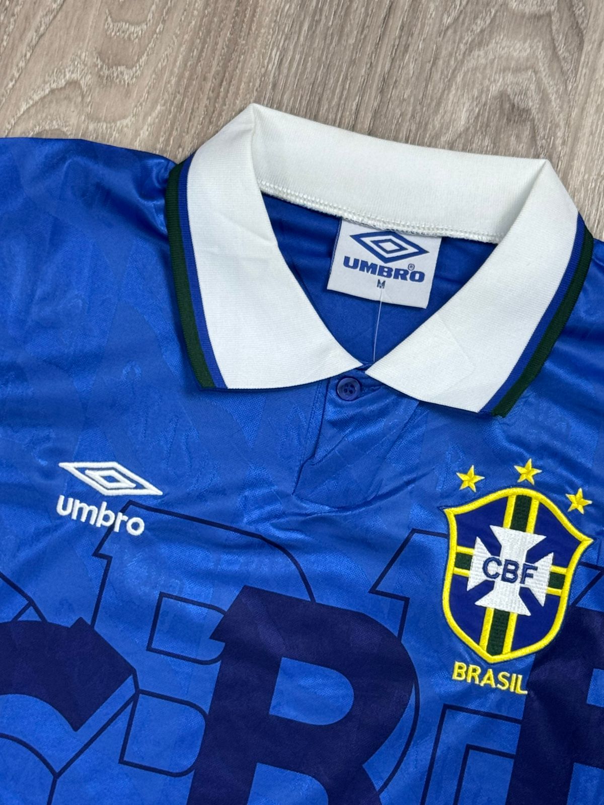 CAMISA RETRÔ BR 1994 TETRA - AZUL