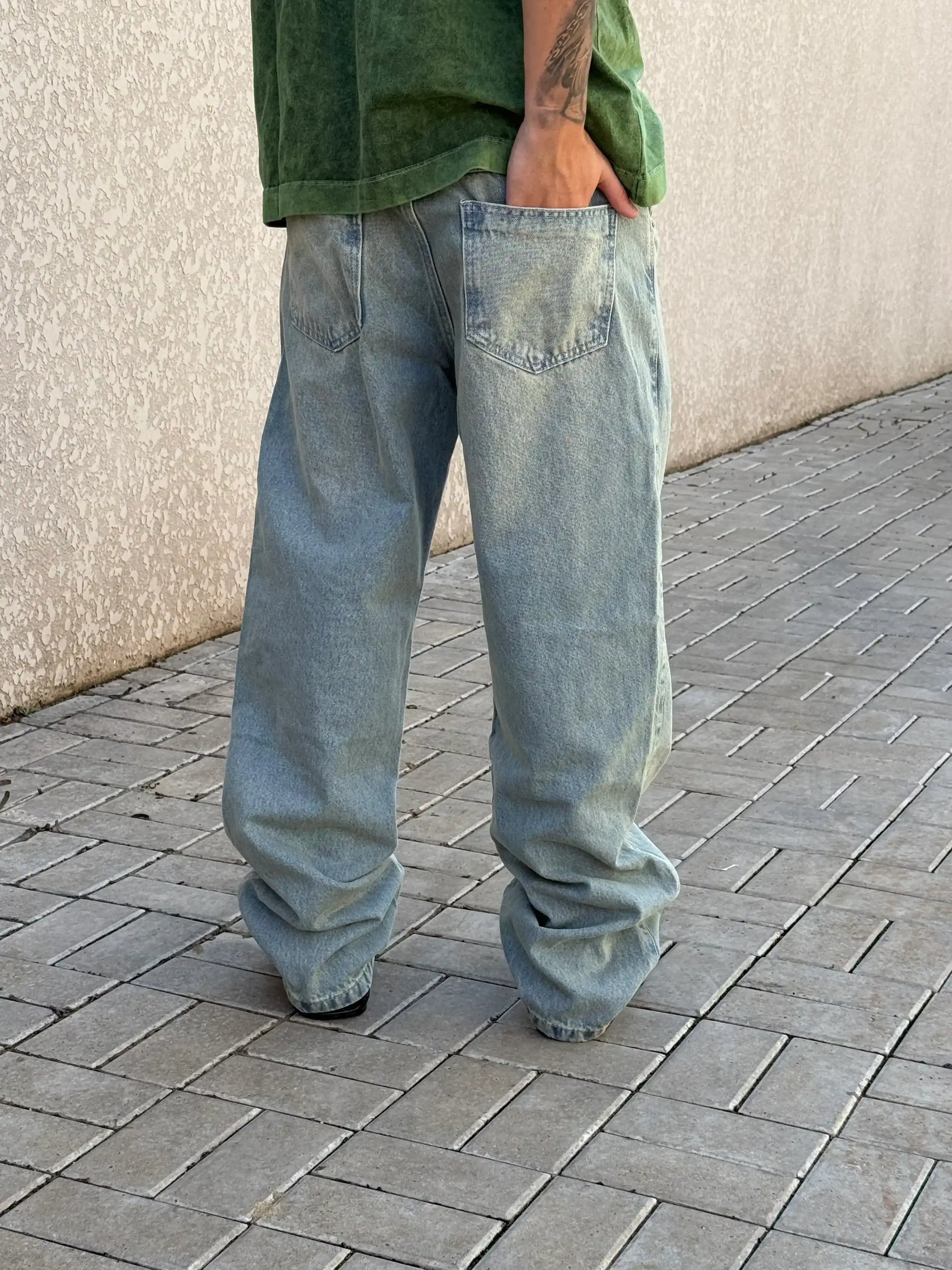 CALÇA JEANS RETA VINTAGE - 7582