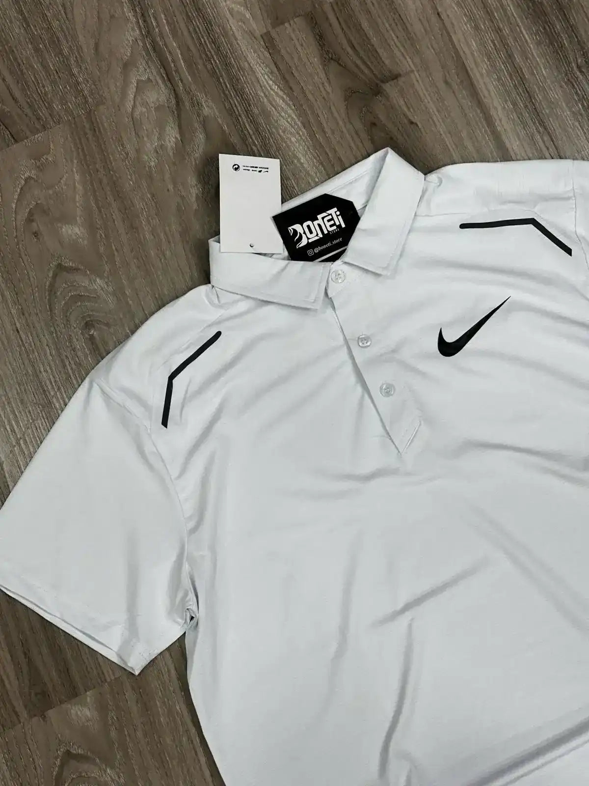 CAMISA POLO DRI-FIT NK MINI SWOOSH - BRANCA