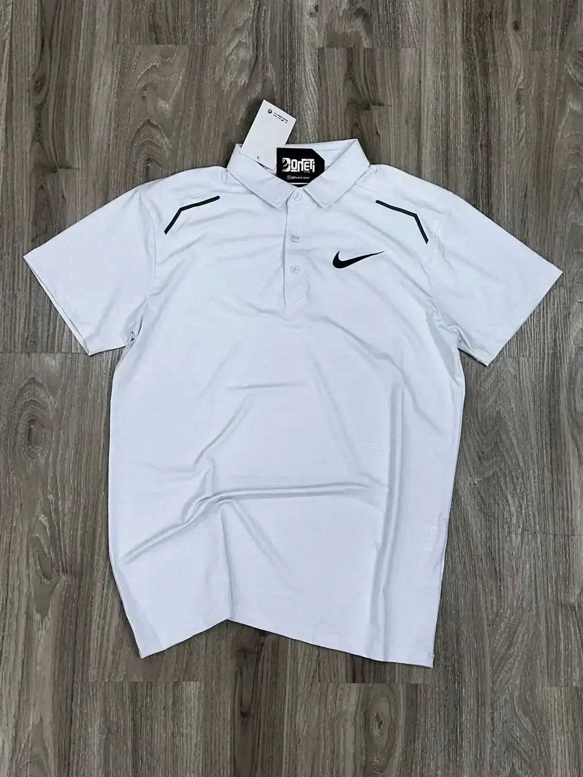 CAMISA POLO DRI-FIT NK MINI SWOOSH - BRANCA