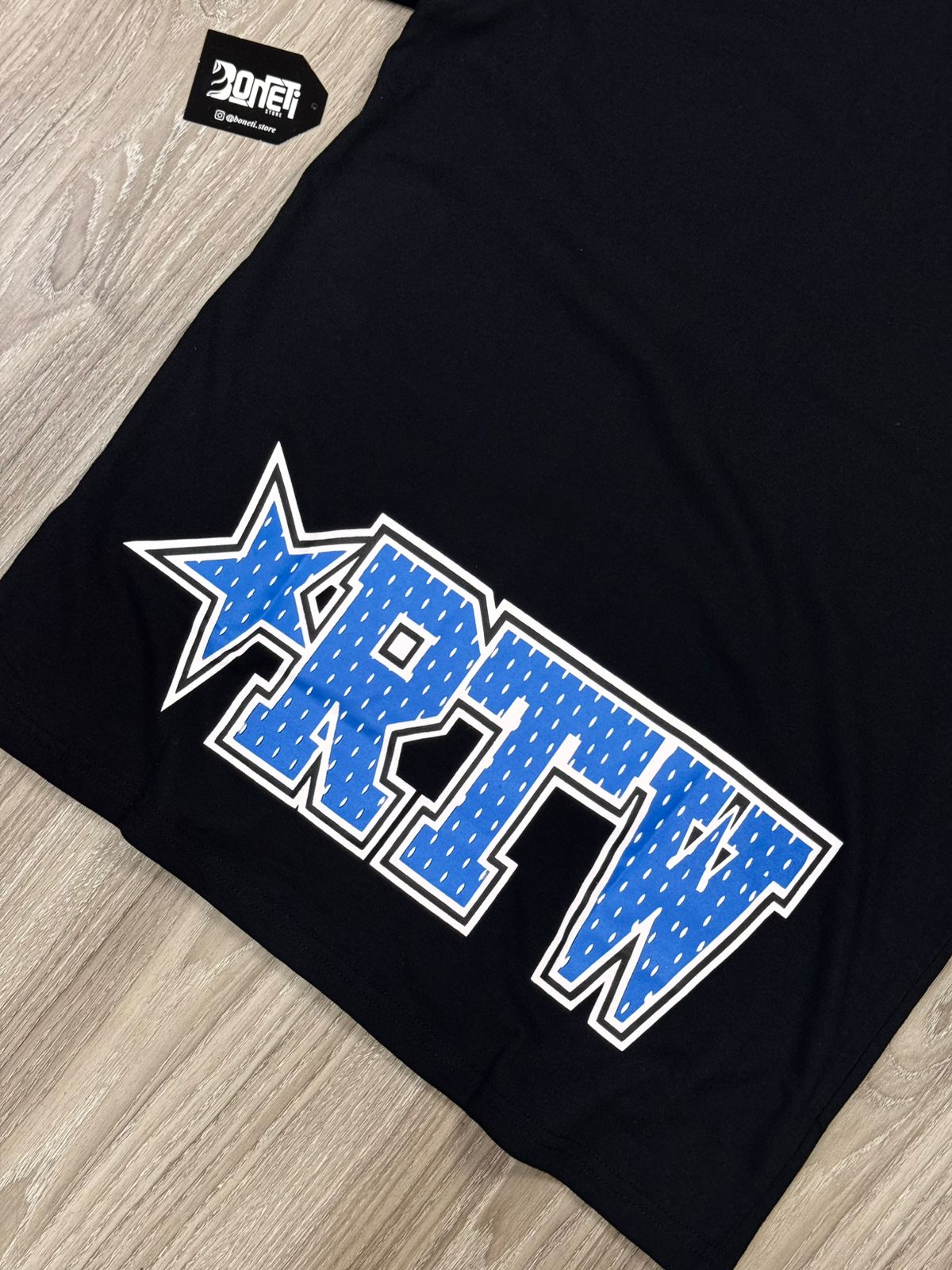 CAMISETA CORTEIZ STAR RTW BLUE - PRETA