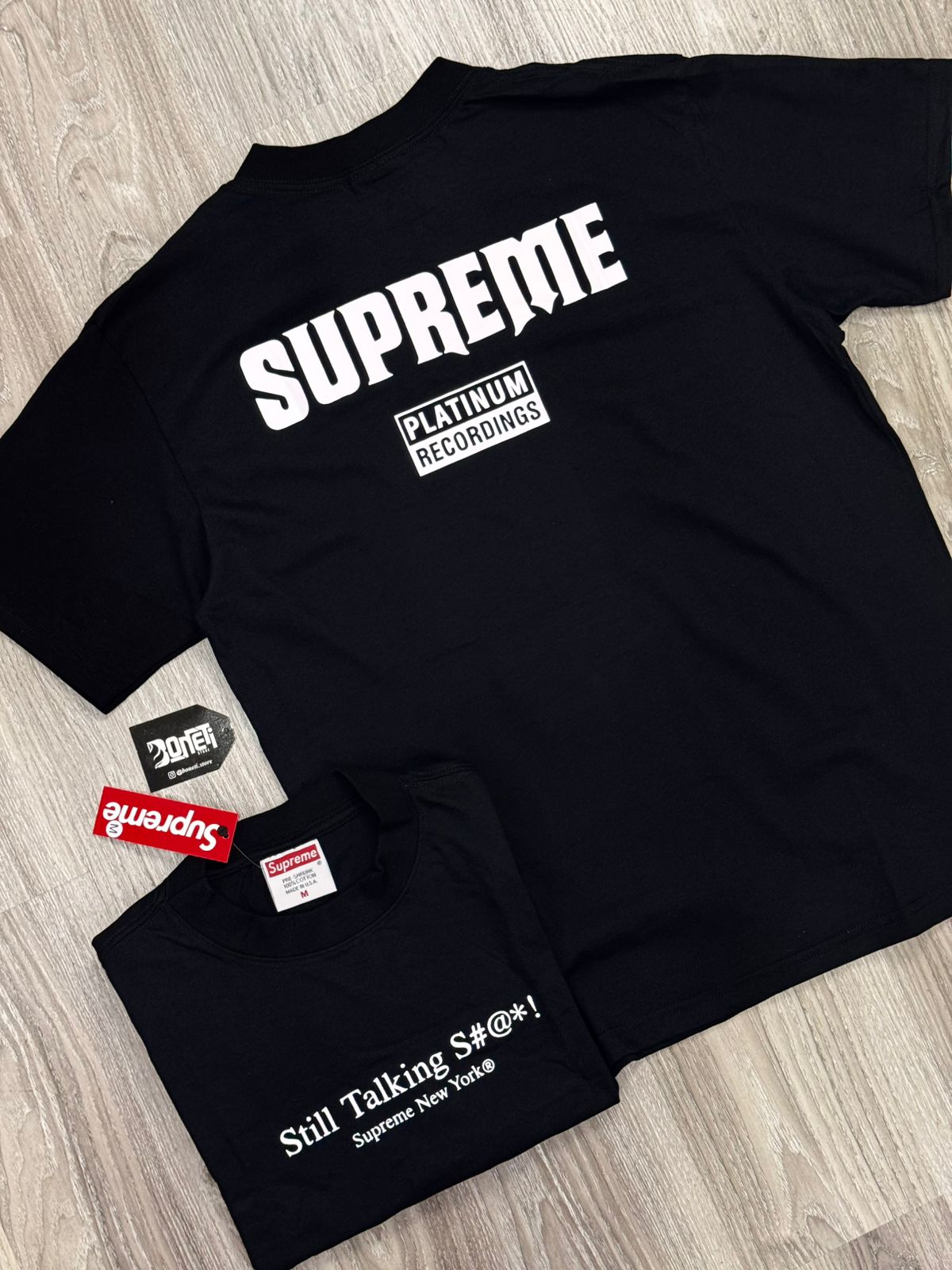 CAMISETA SUP STILL TALKING - PRETA