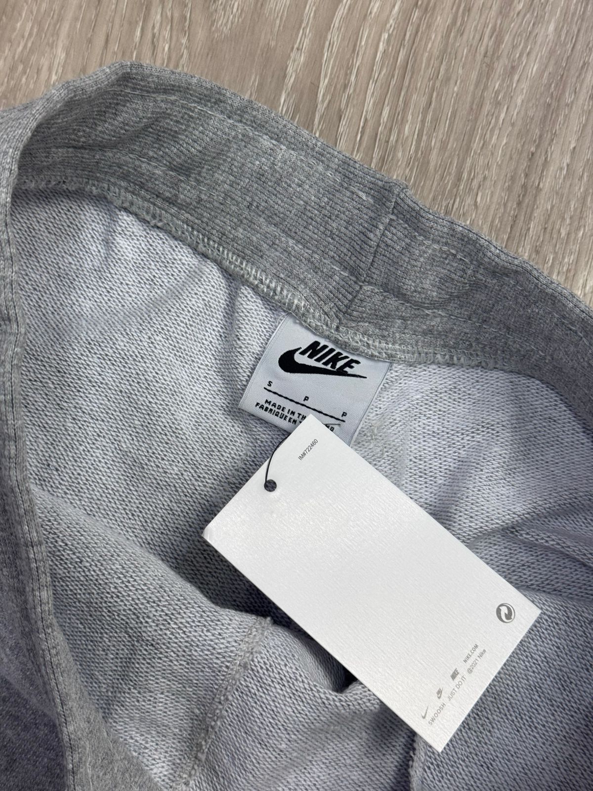 SHORTS MOLETOM NK MINI WITH BIG SWOOSH - CINZA