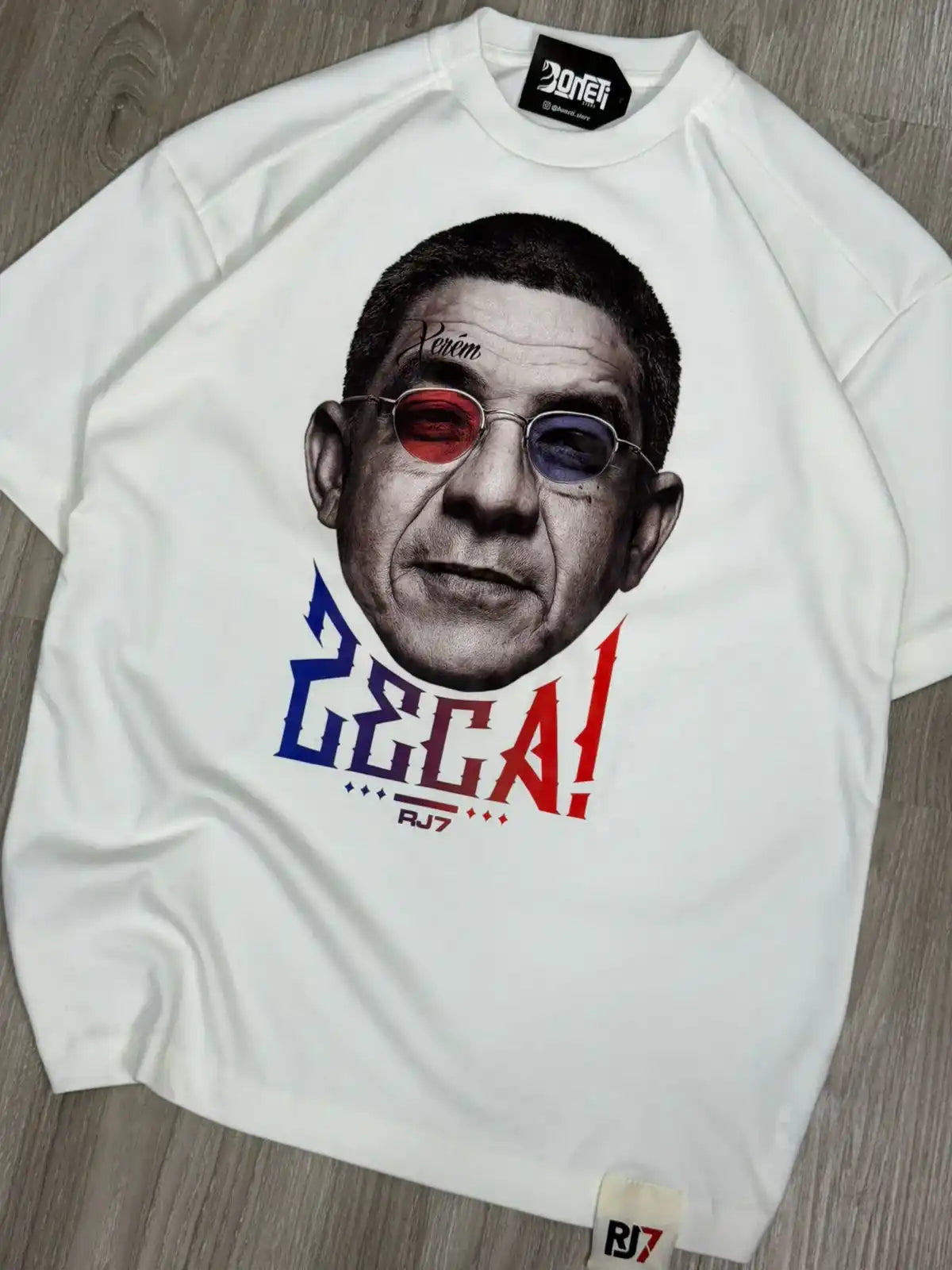 CAMISETA OVERSIZED RJ7 ZECA - OFFWHITE