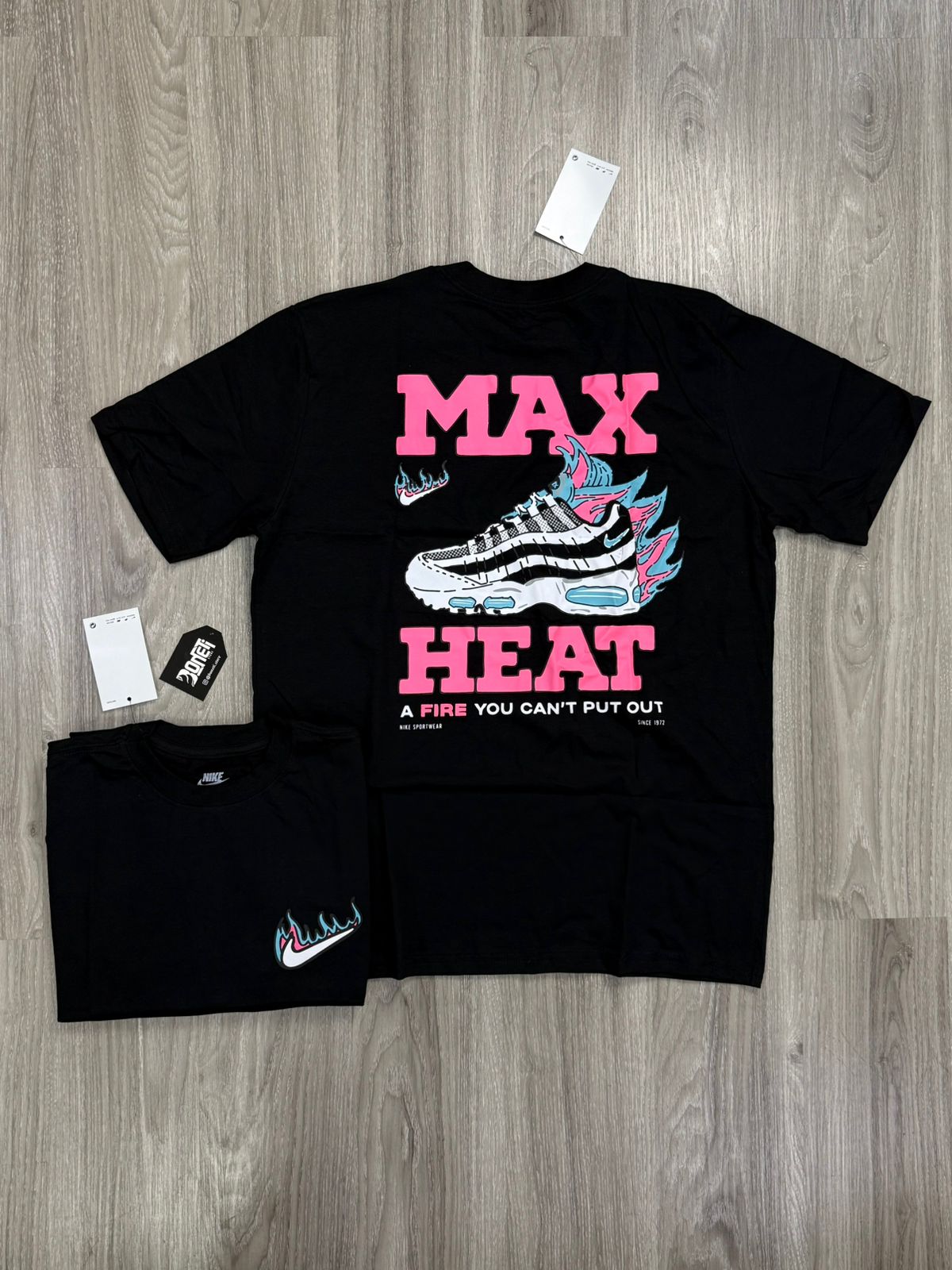 CAMISETA NK MAX HEAT - PRETA